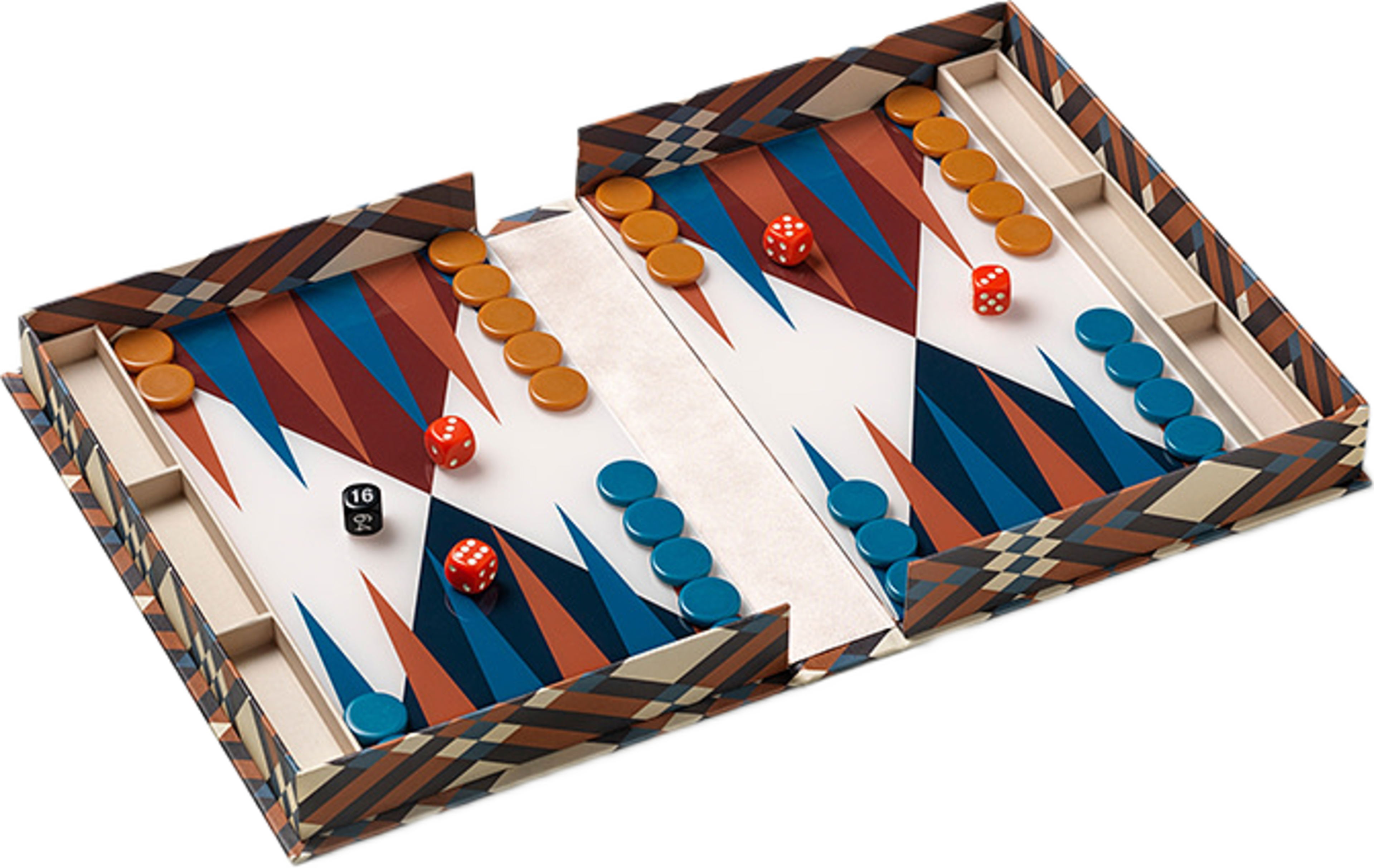 Bazaar - Backgammon, från Printworks, i färgen Multi. Klicka för att öppna bilden i stort format