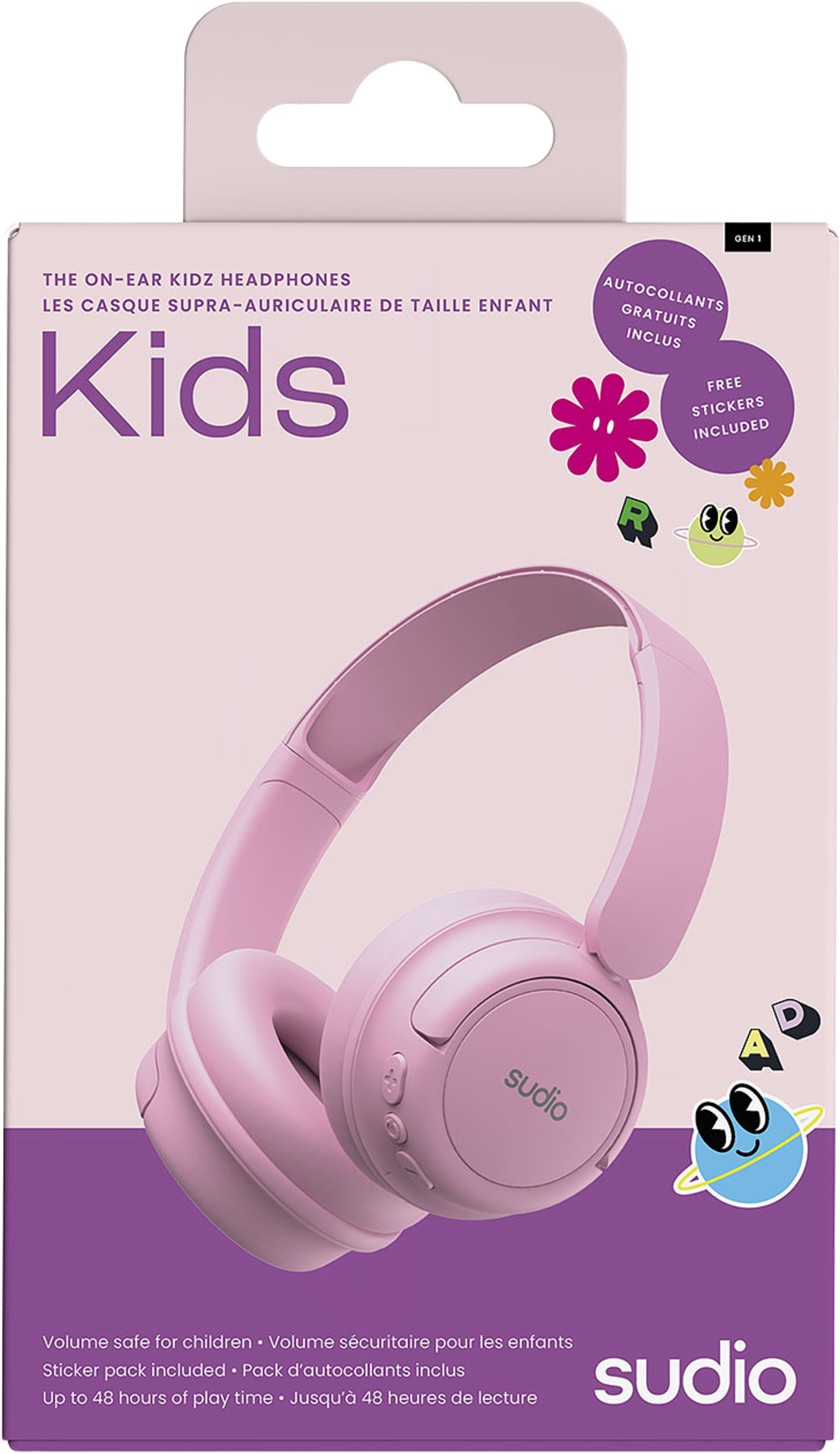 Sudio Kids On-Ear hörlurar, från Sudio, i färgen Rosa. Klicka för att öppna bilden i stort format