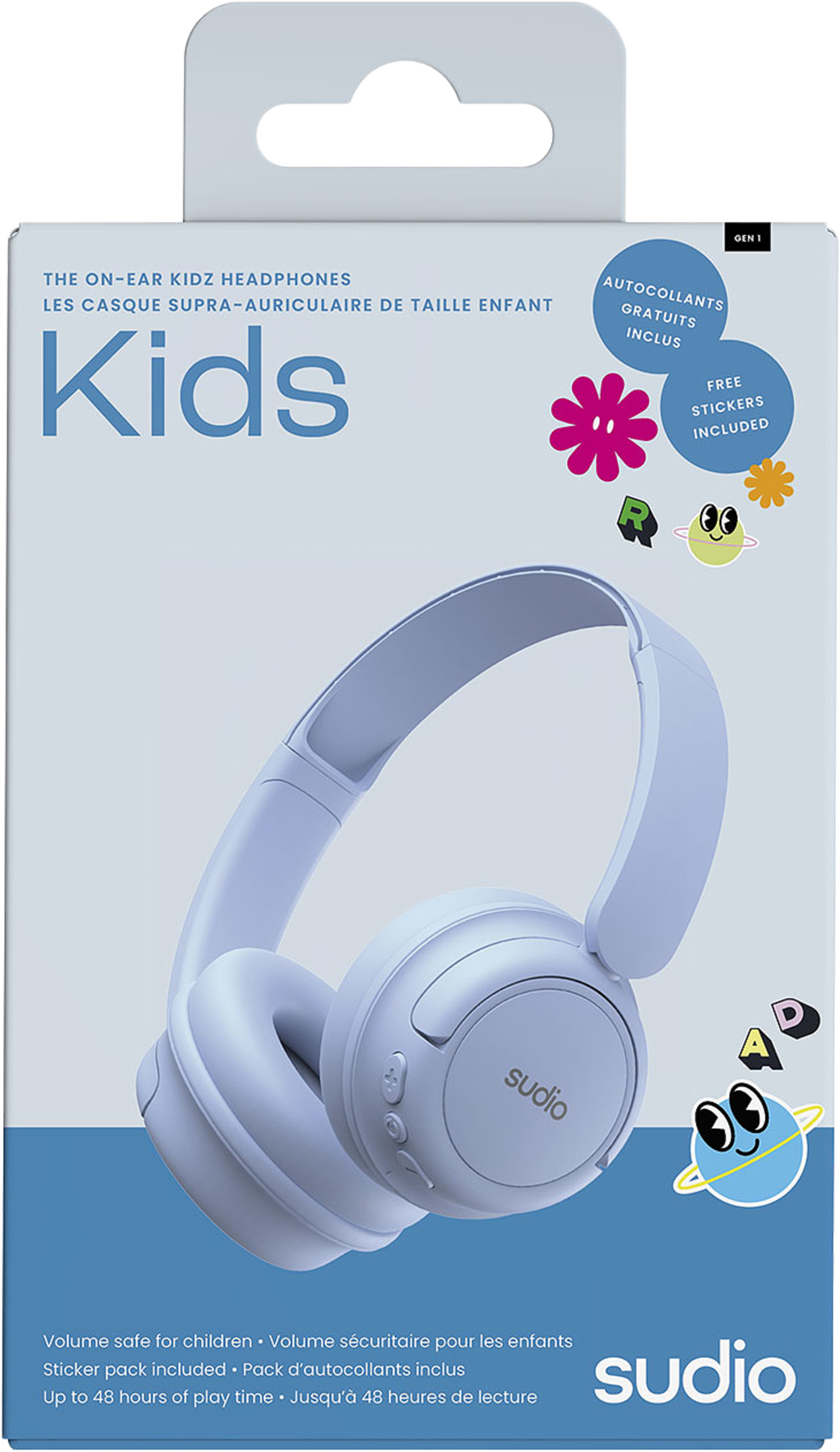 Sudio Kids On-Ear hörlurar, från Sudio, i färgen Blå. Klicka för att öppna bilden i stort format