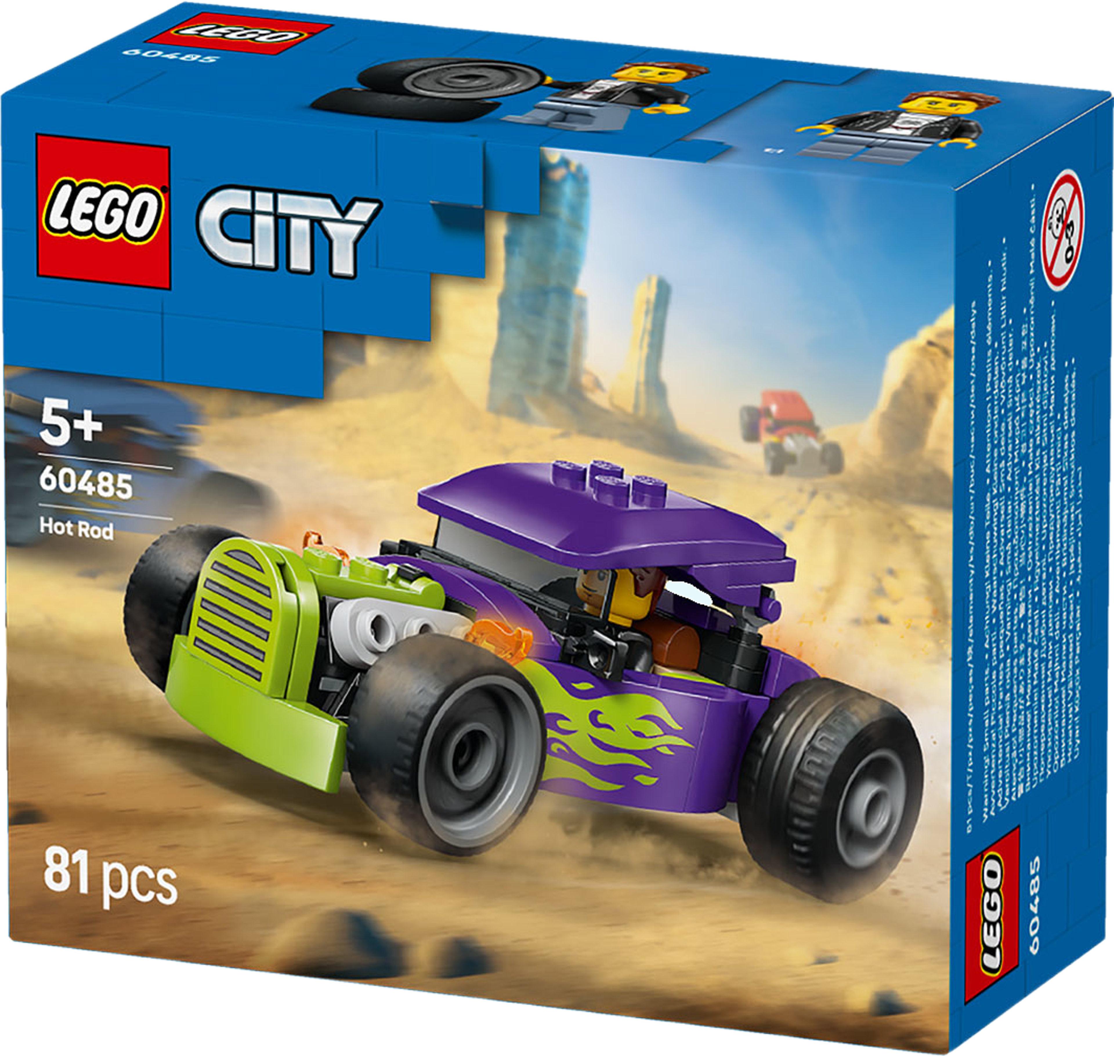 Hotrod Byggleksak med racerbil och minifigur 60485, från LEGO, i färgen Multi. Klicka för att öppna bilden i stort format