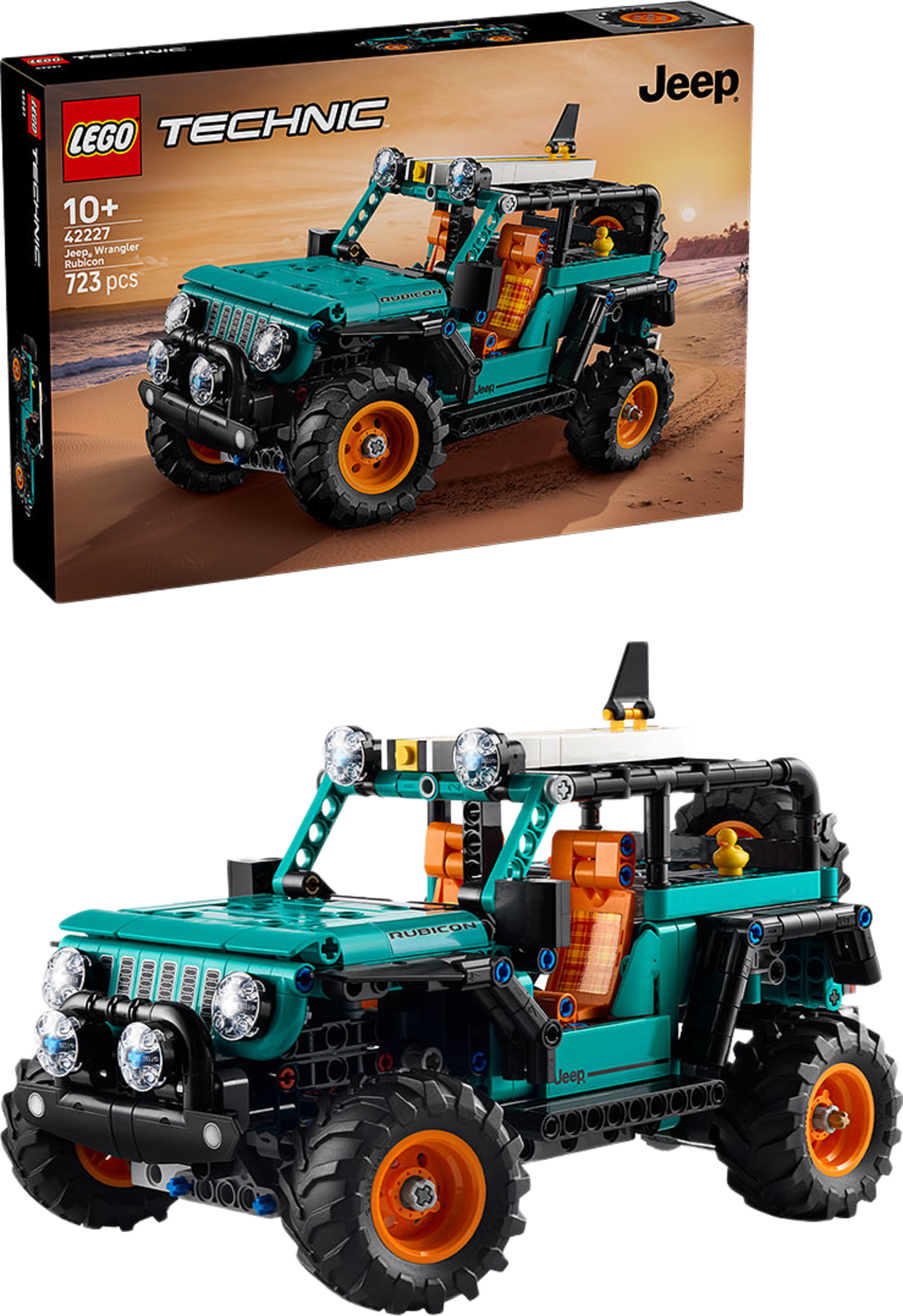 Technic™ Jeep® Wrangler Rubicon – byggset 42227, från LEGO, i färgen Multi. Klicka för att öppna bilden i stort format