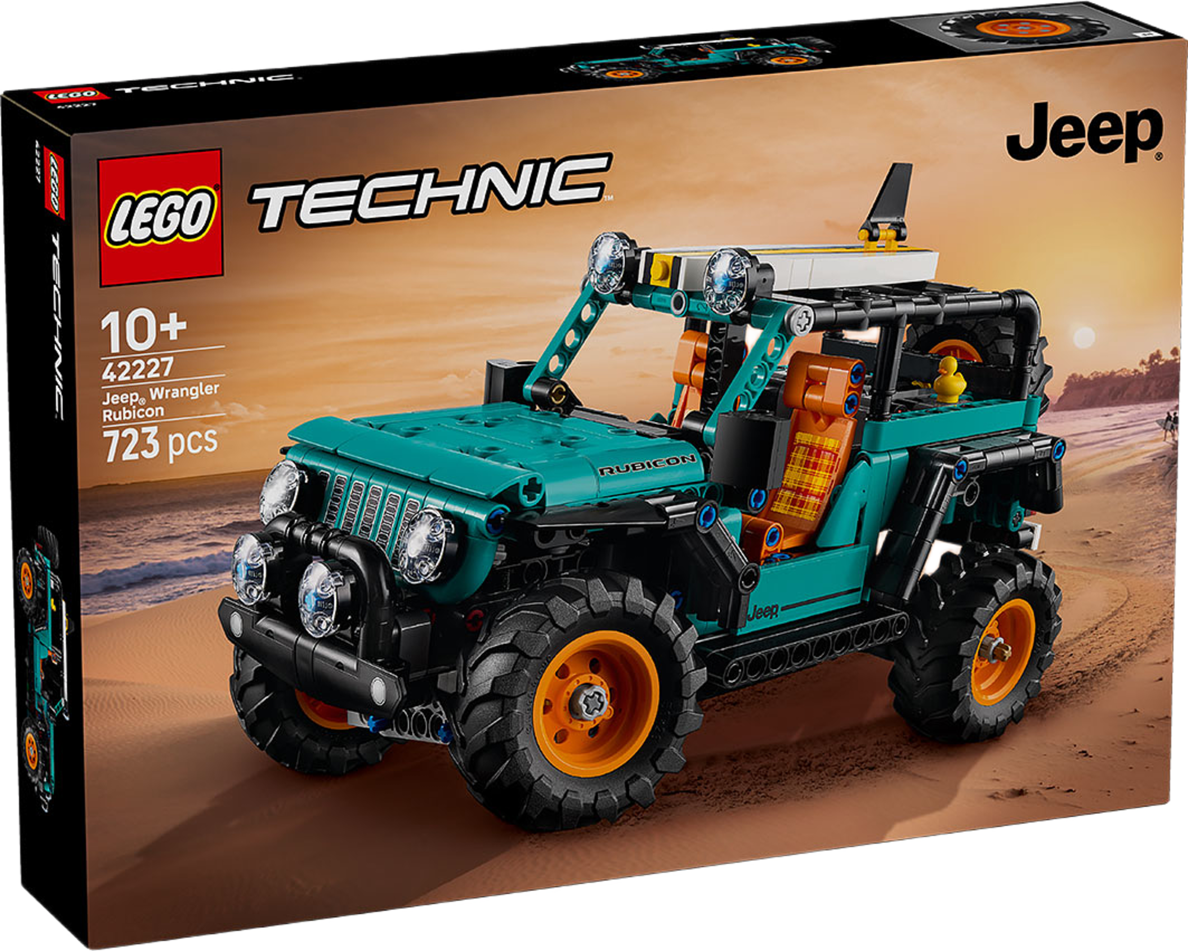 Technic™ Jeep® Wrangler Rubicon – byggset 42227, från LEGO, i färgen Multi. Klicka för att öppna bilden i stort format