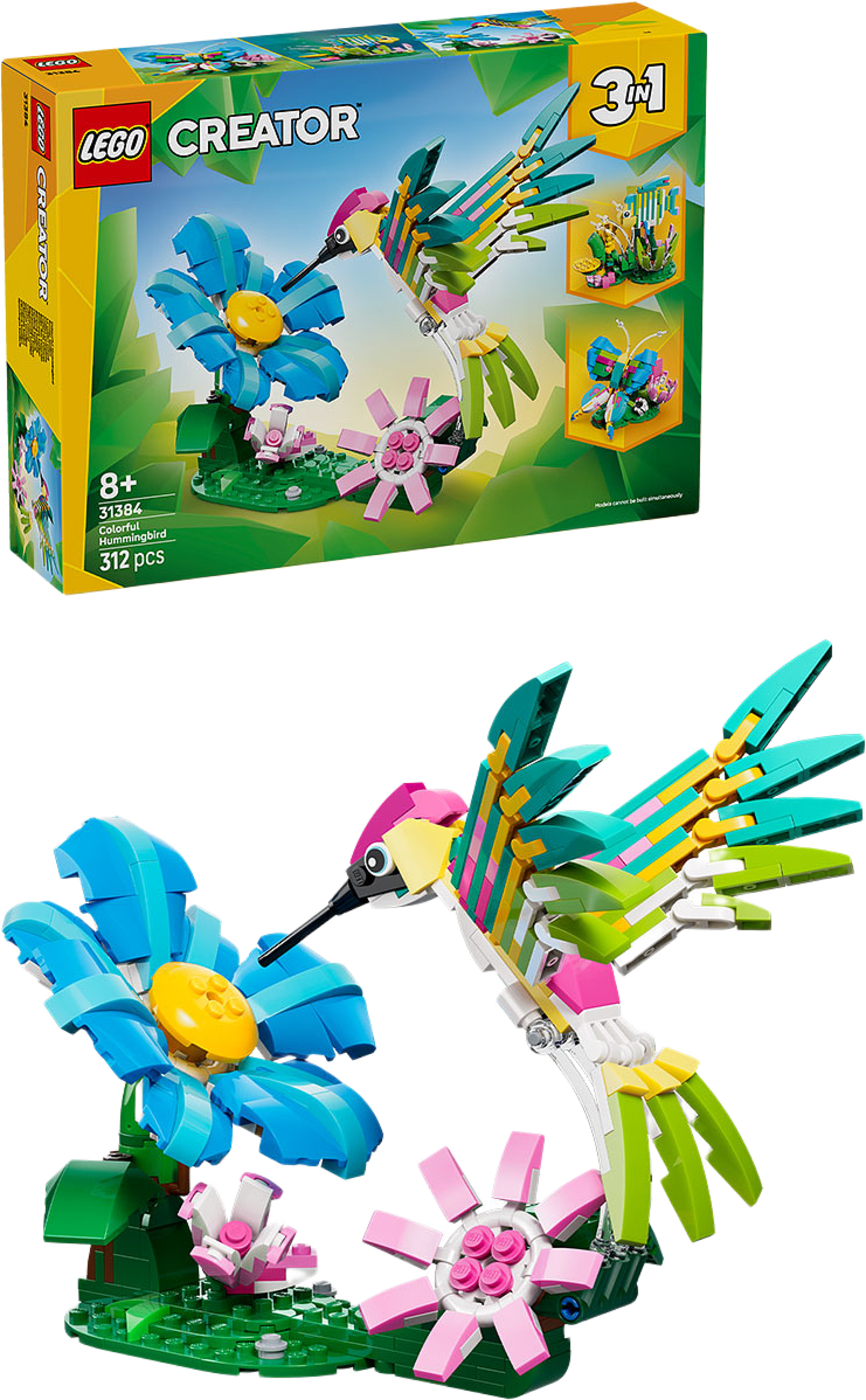 Creator Vilda djur: färgglad kolibri 31384, från LEGO, i färgen Multi. Klicka för att öppna bilden i stort format