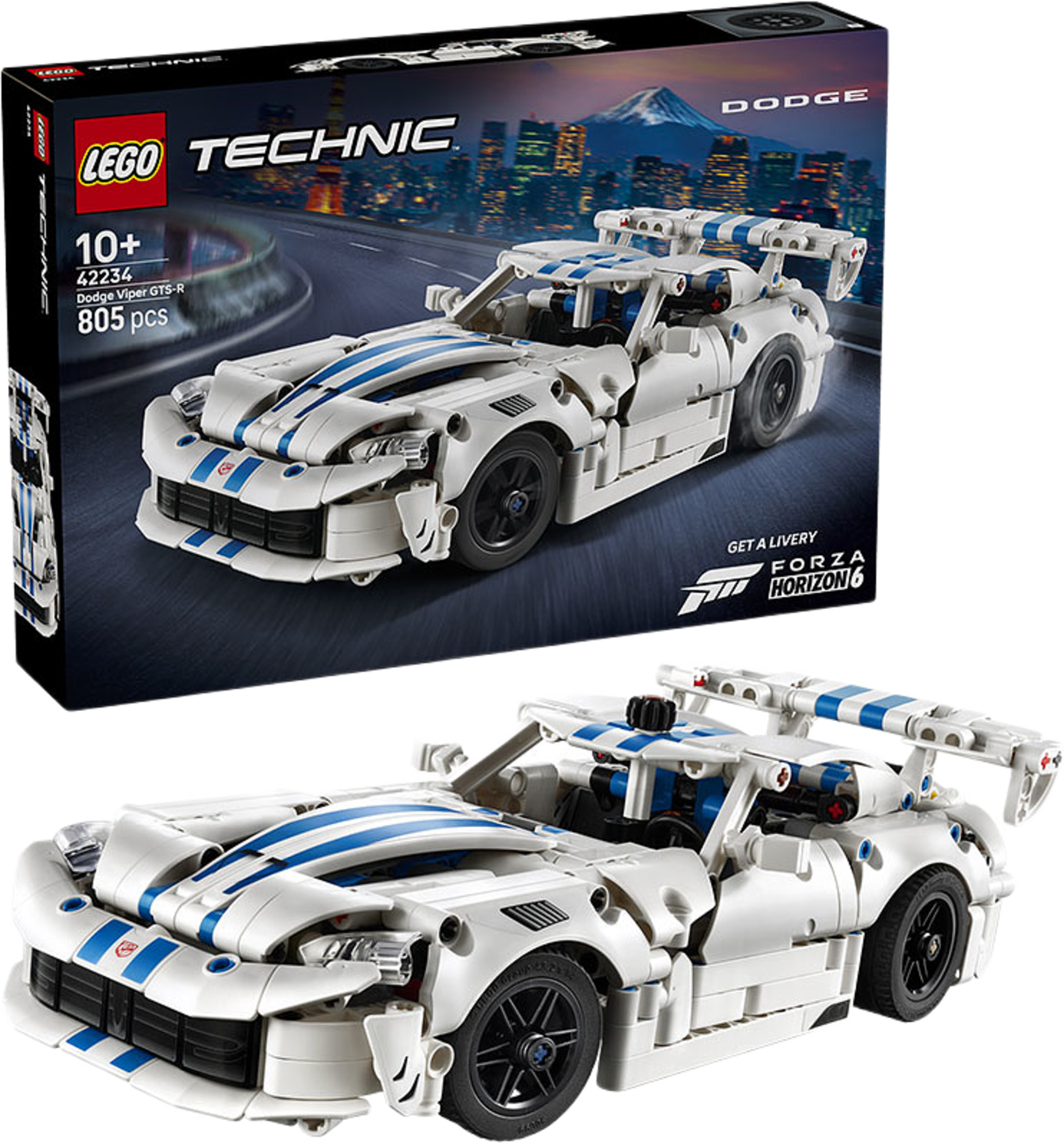 Technic™ Dodge Viper GTS-R – sportbil 42234, från LEGO, i färgen Multi. Klicka för att öppna bilden i stort format