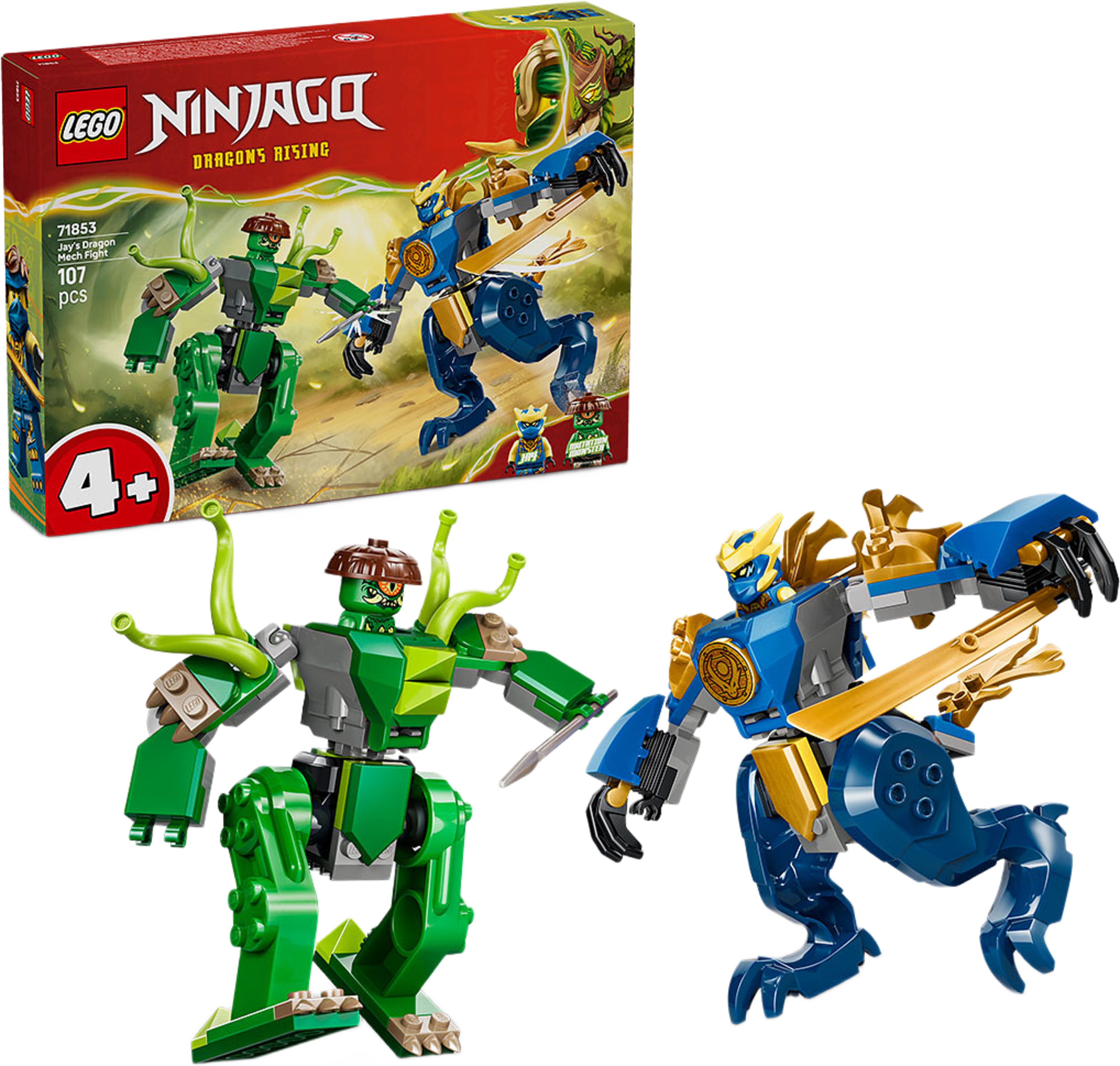 NINJAGO® Jays drakmech – stridsset 71853, från LEGO, i färgen Multi. Klicka för att öppna bilden i stort format