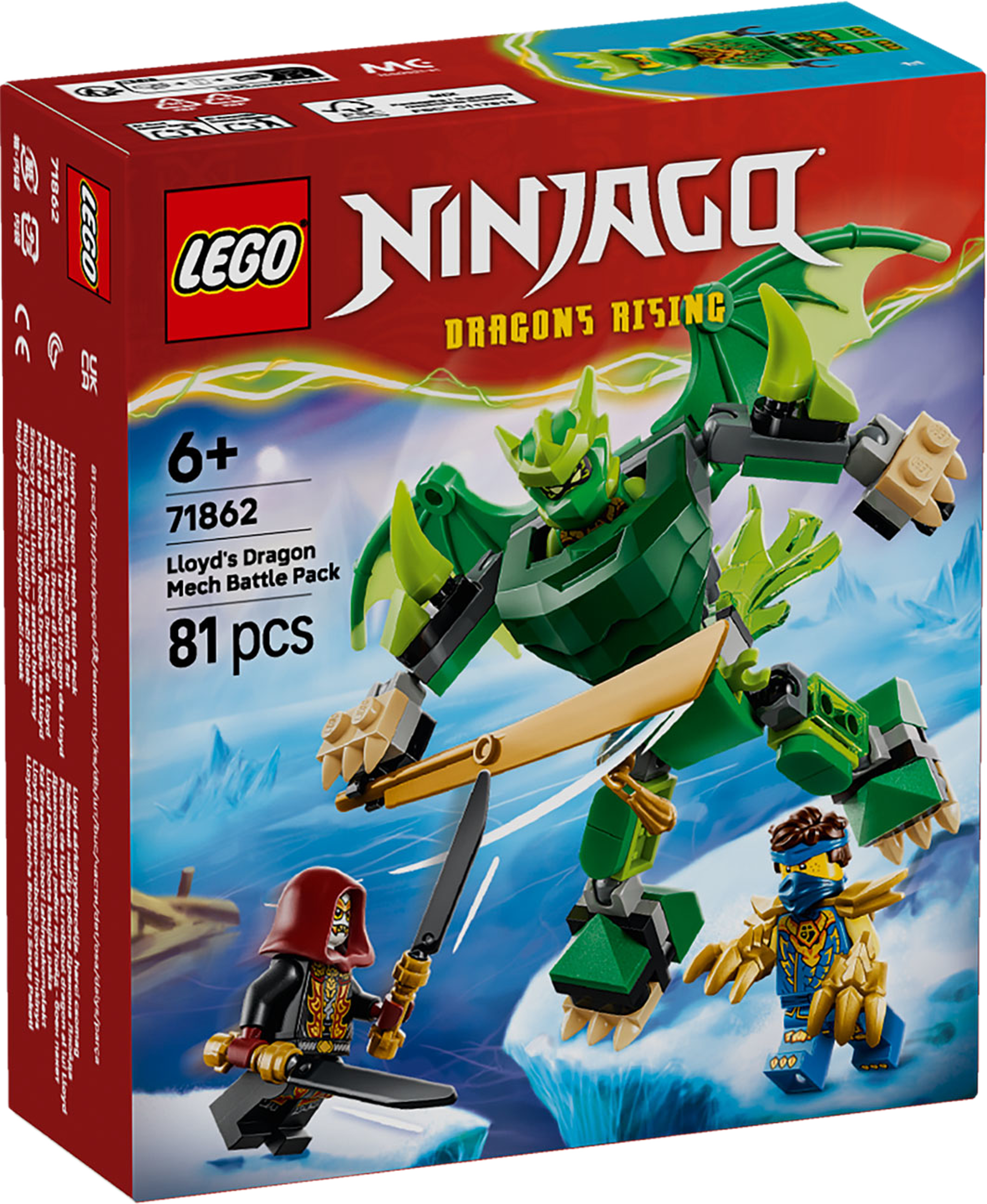 NINJAGO® Lloyds robotdrake – stridspaket Leksak 71862, från LEGO, i färgen Multi. Klicka för att öppna bilden i stort format