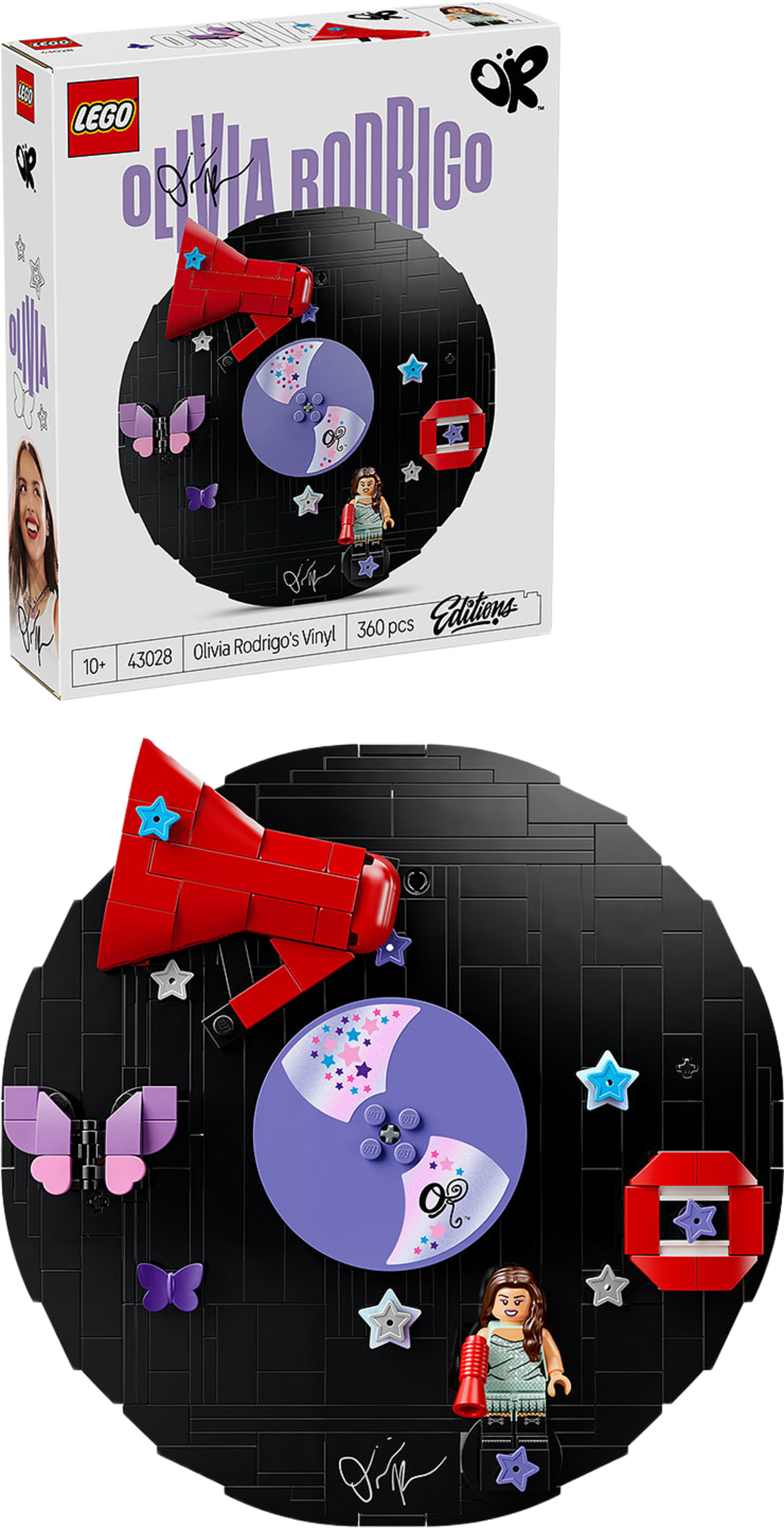 Editions Olivia Rodrigos vinylskiva 43028, från LEGO, i färgen Multi. Klicka för att öppna bilden i stort format