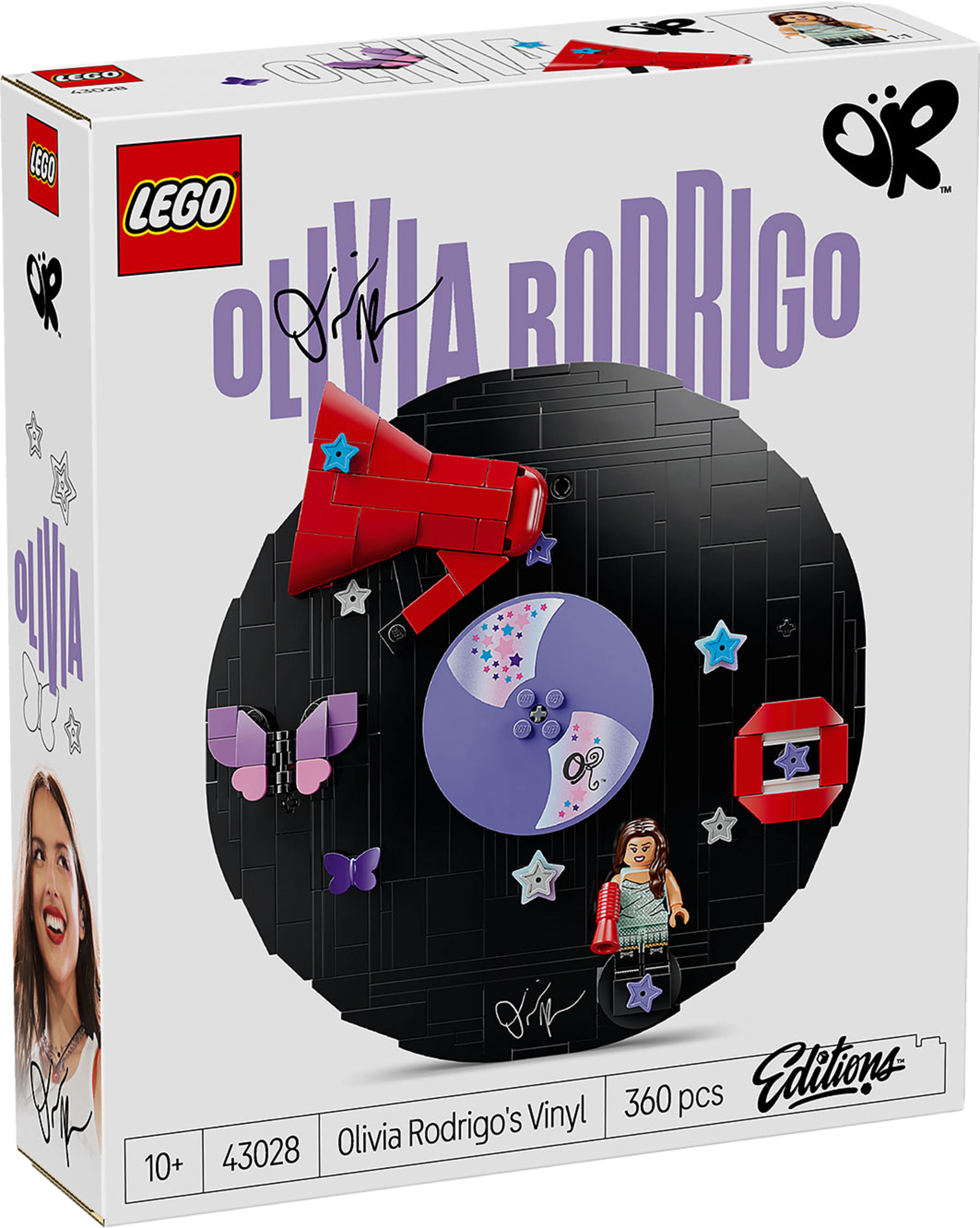 Editions Olivia Rodrigos vinylskiva 43028, från LEGO, i färgen Multi. Klicka för att öppna bilden i stort format