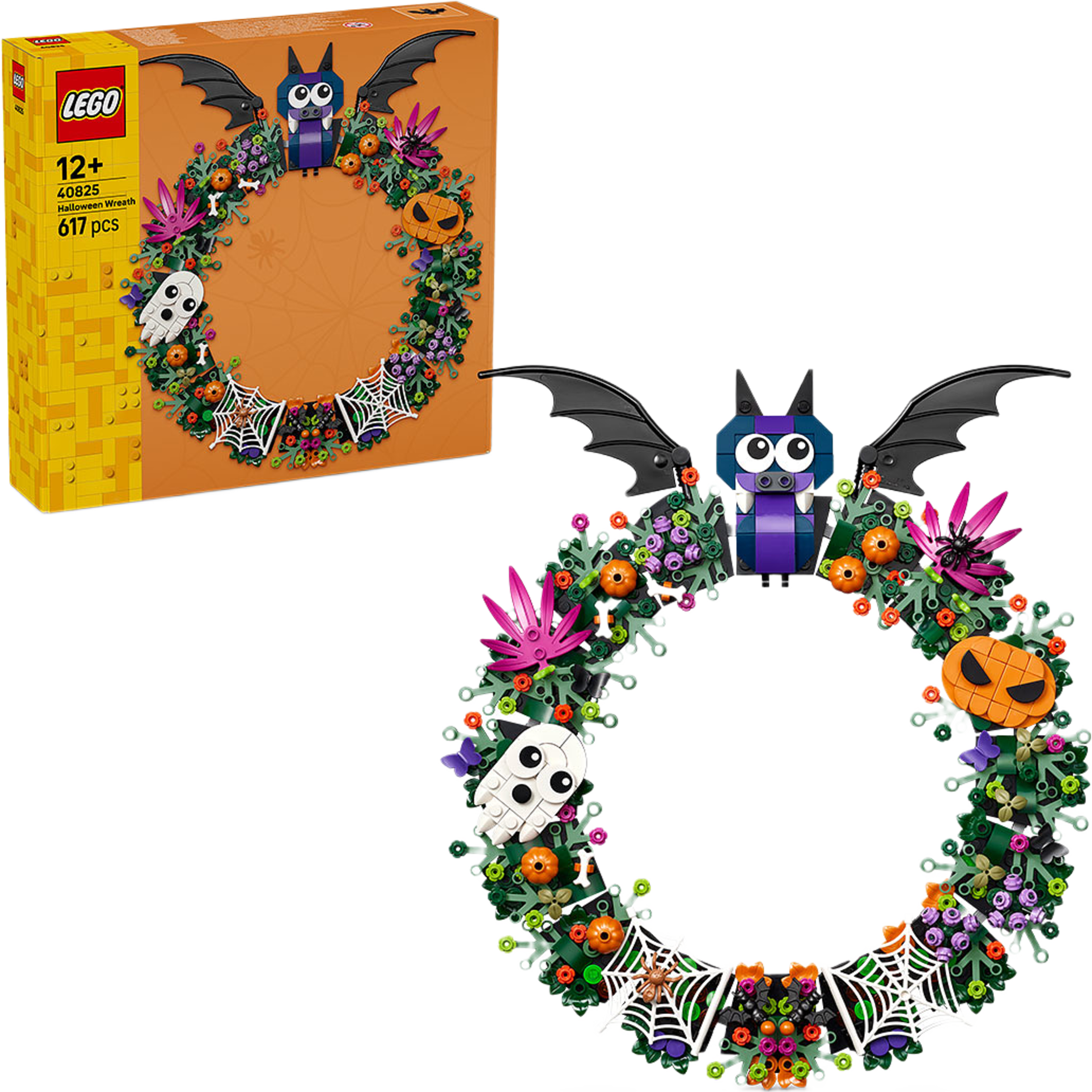 Halloweenkrans – dekoration för hemmet 40825, från LEGO, i färgen Multi. Klicka för att öppna bilden i stort format