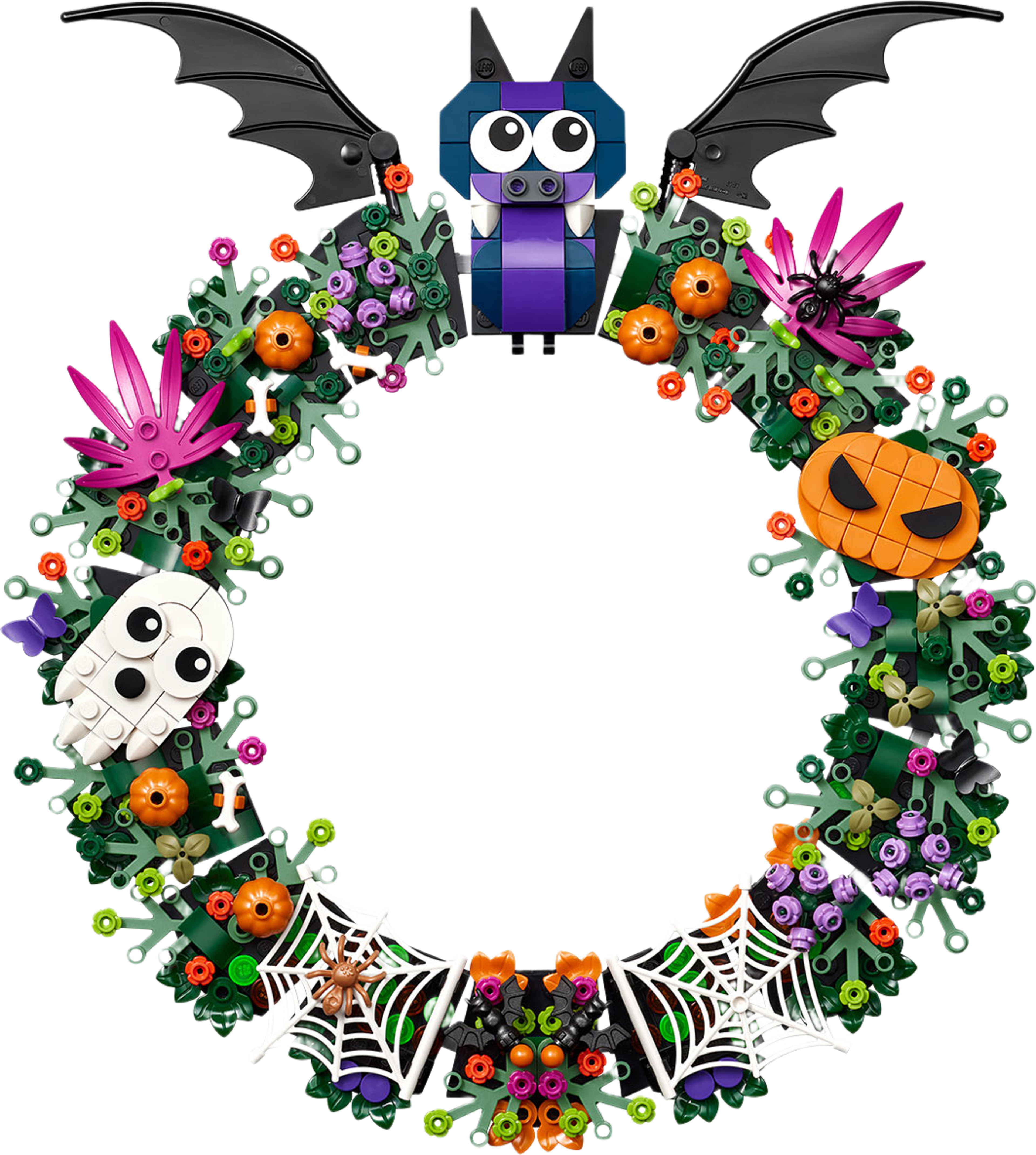 Halloweenkrans – dekoration för hemmet 40825, från LEGO, i färgen Multi. Klicka för att öppna bilden i stort format