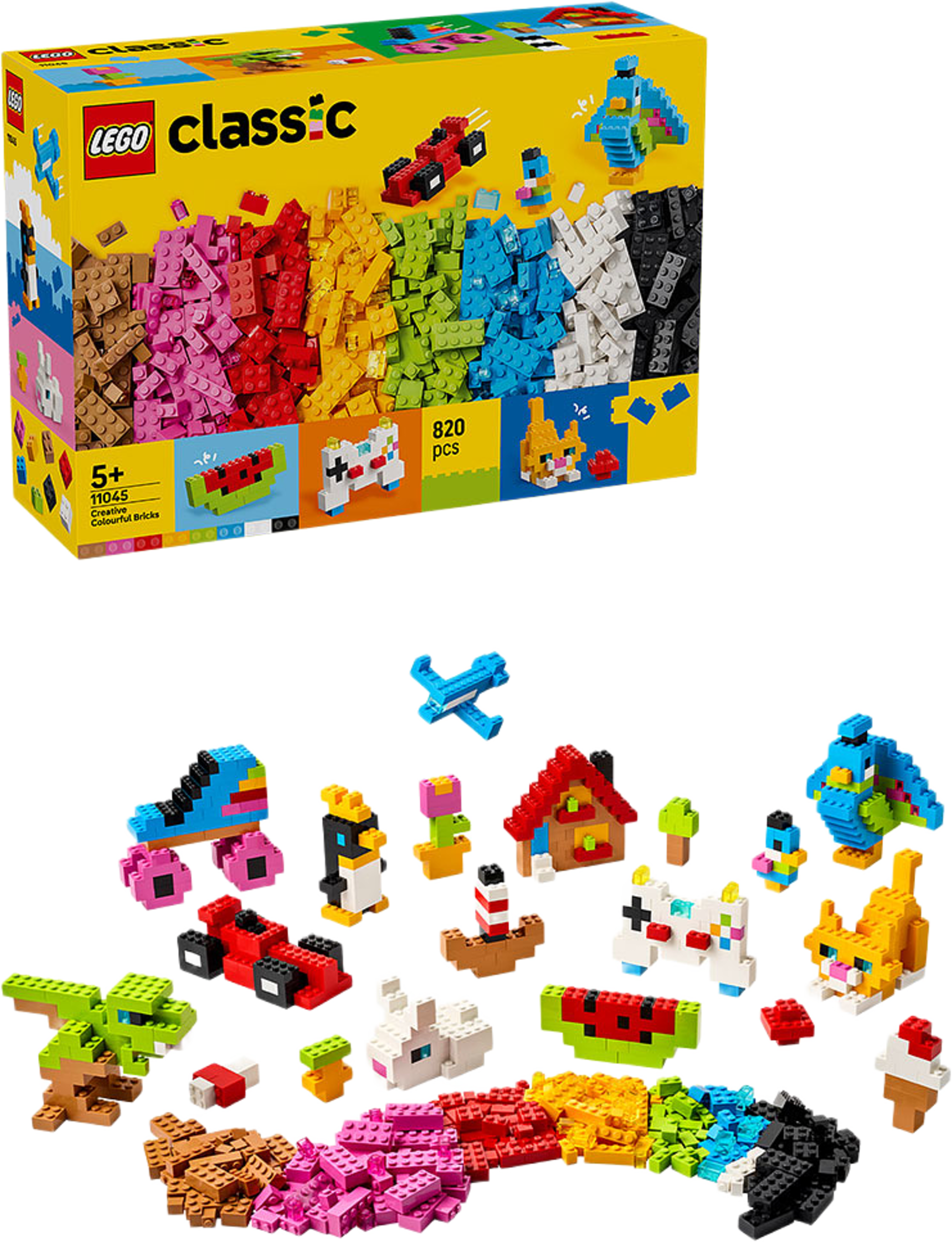 Classic Kreativa färgglada klossar 11045, från LEGO, i färgen Multi. Klicka för att öppna bilden i stort format