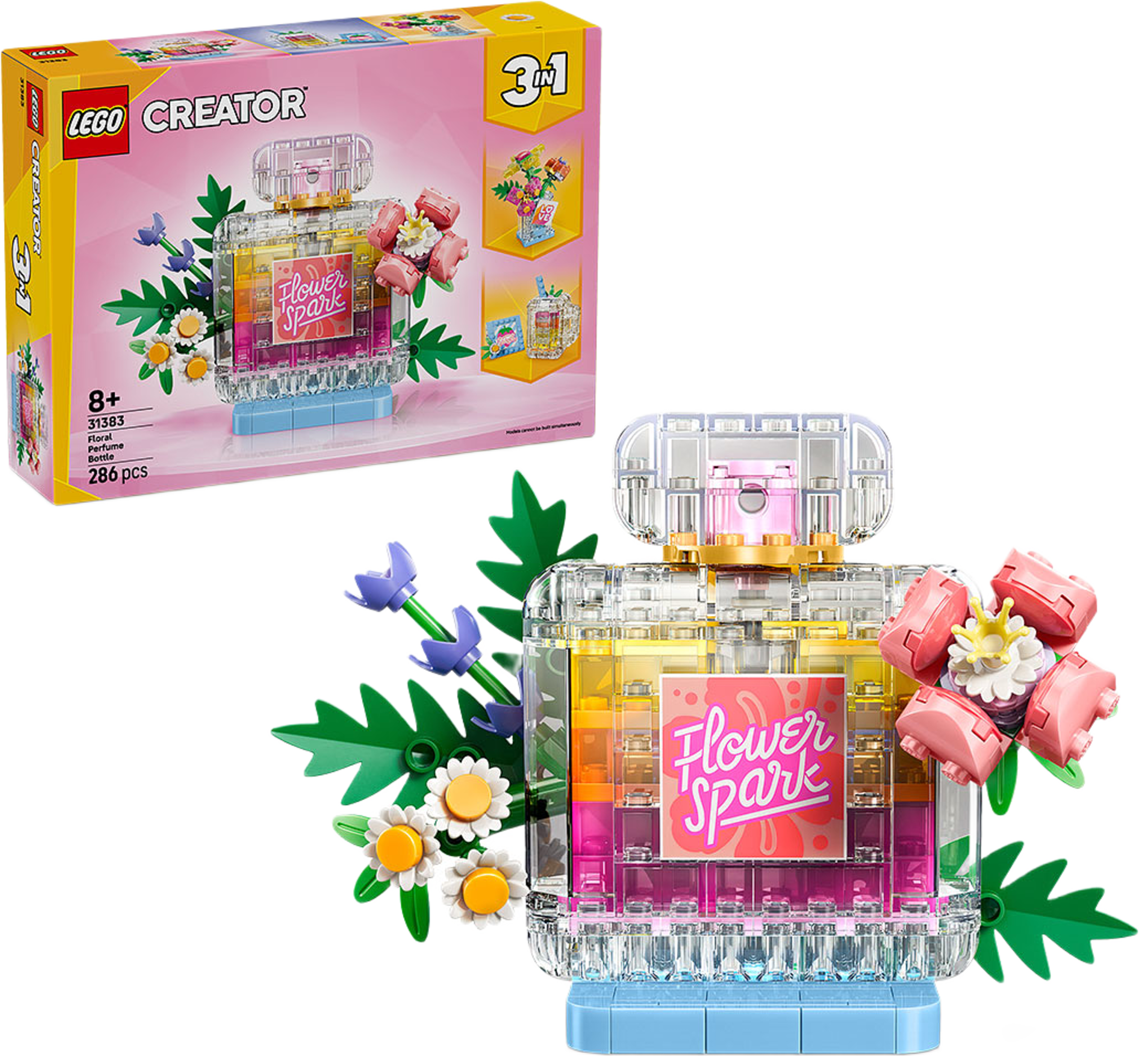 Creator Blomsterdekoration: Parfymflaska 31383, från LEGO, i färgen Multi. Klicka för att öppna bilden i stort format