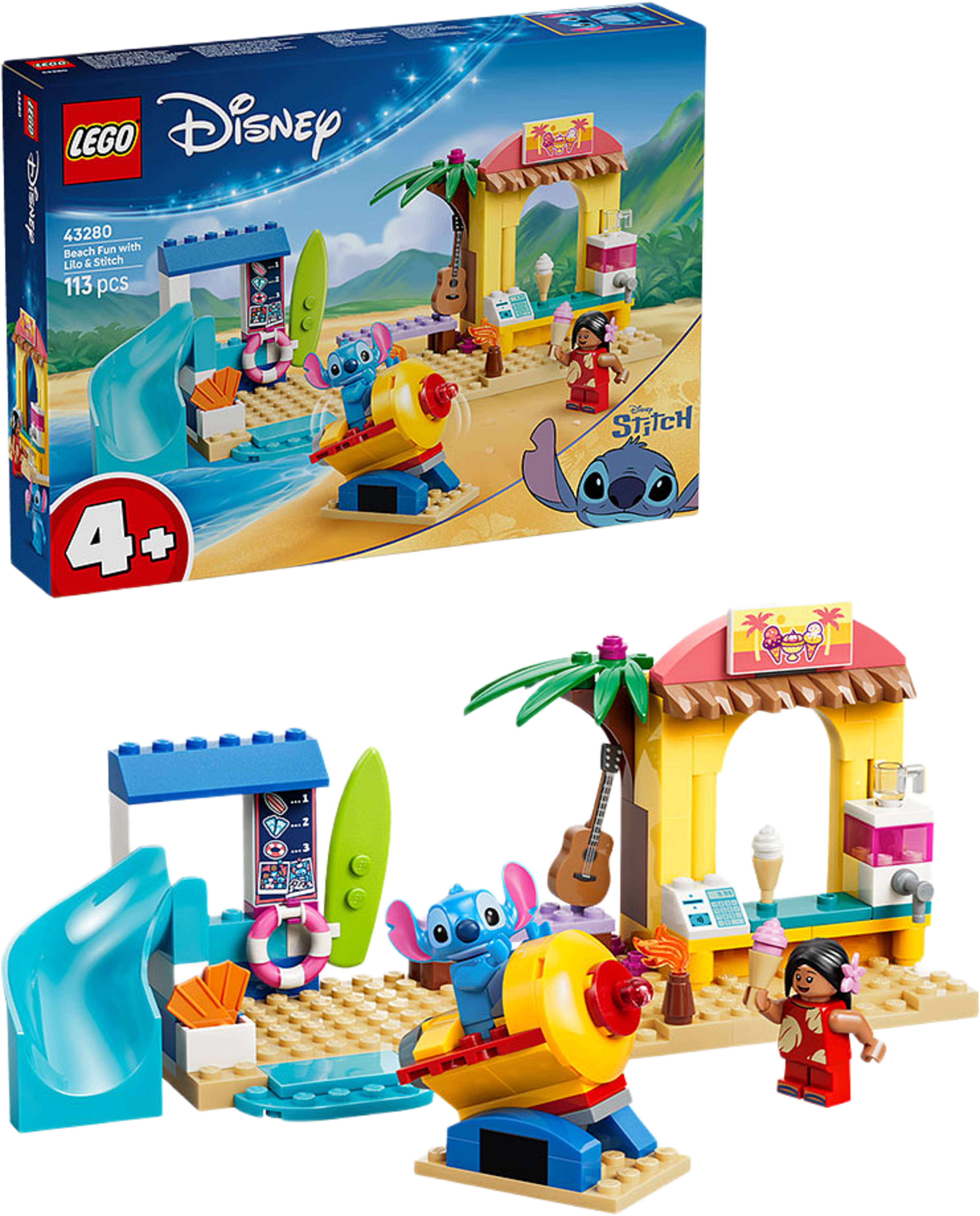 Disney Strandäventyr med Lilo & Stitch 43280, från LEGO, i färgen Multi. Klicka för att öppna bilden i stort format