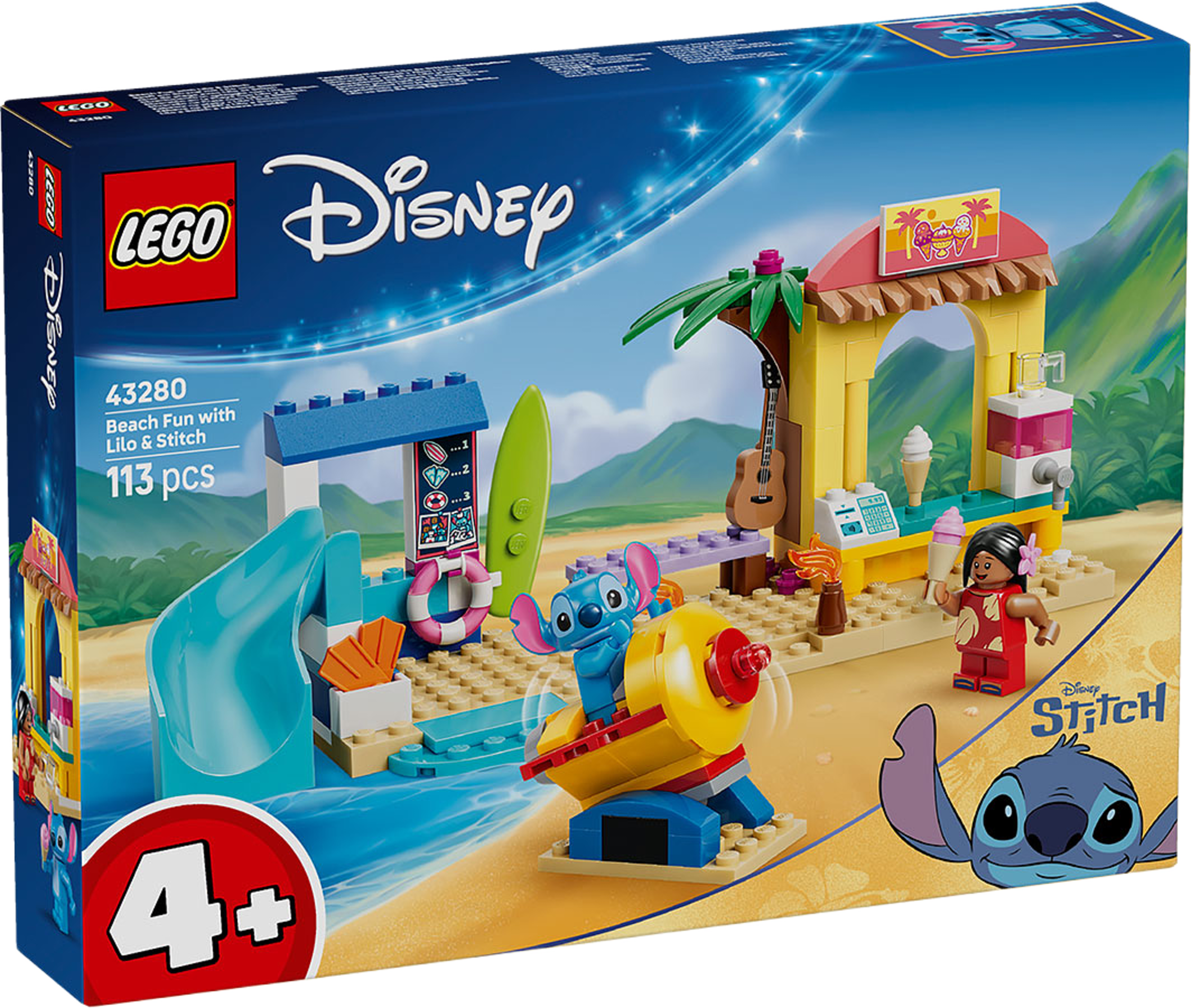 Disney Strandäventyr med Lilo & Stitch 43280, från LEGO, i färgen Multi. Klicka för att öppna bilden i stort format