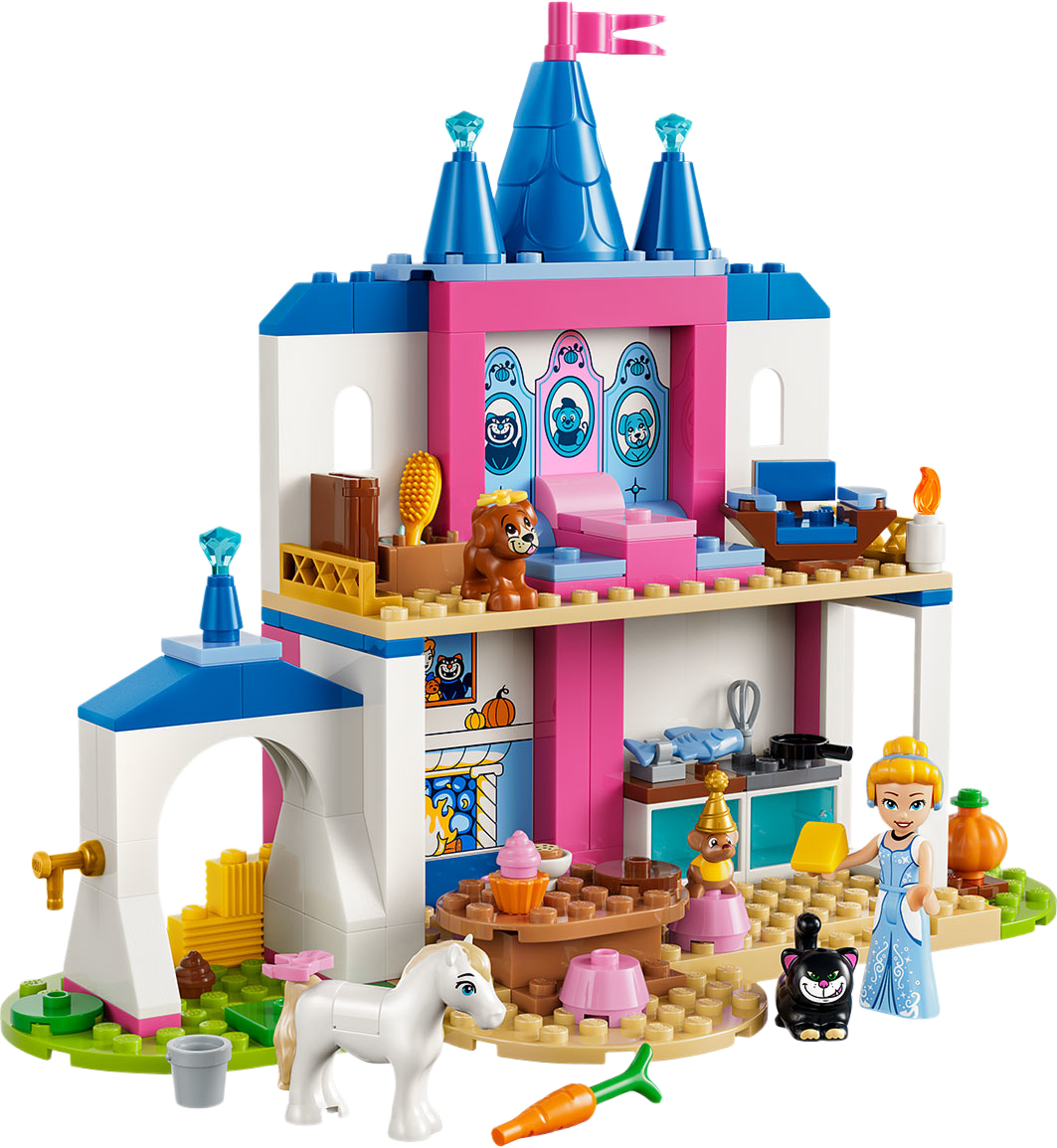 Disney Princess Askungens slott med djurvänner 43283, från LEGO, i färgen Multi. Klicka för att öppna bilden i stort format