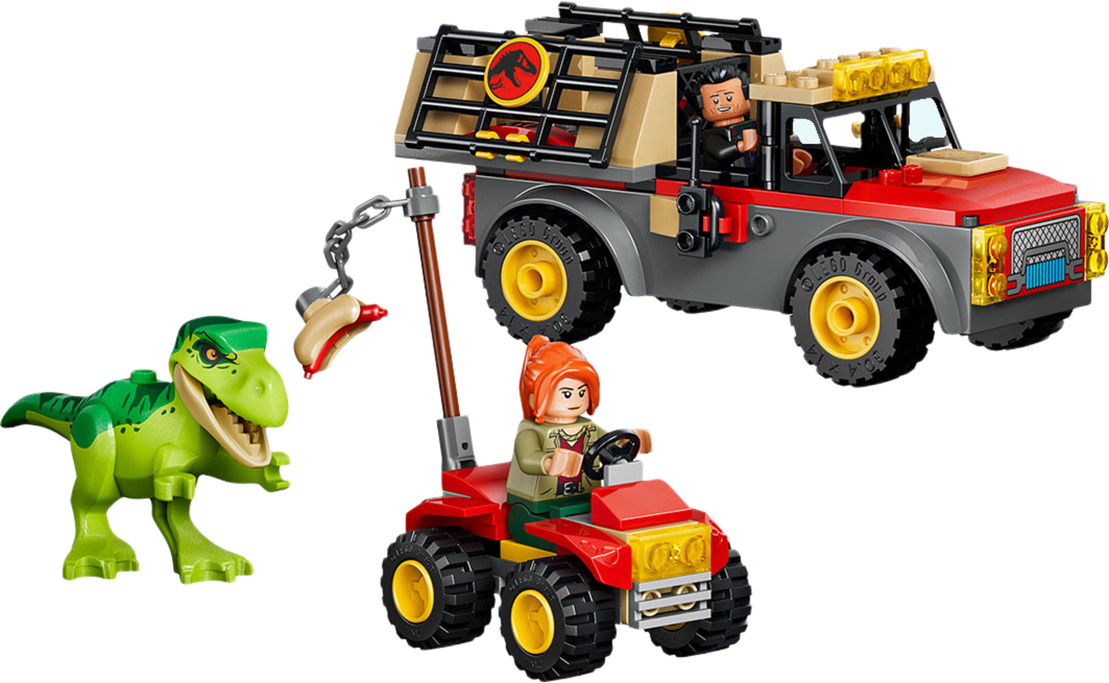 Jurassic World Ung T. rex med transportlastbil 77978, från LEGO, i färgen Multi. Klicka för att öppna bilden i stort format