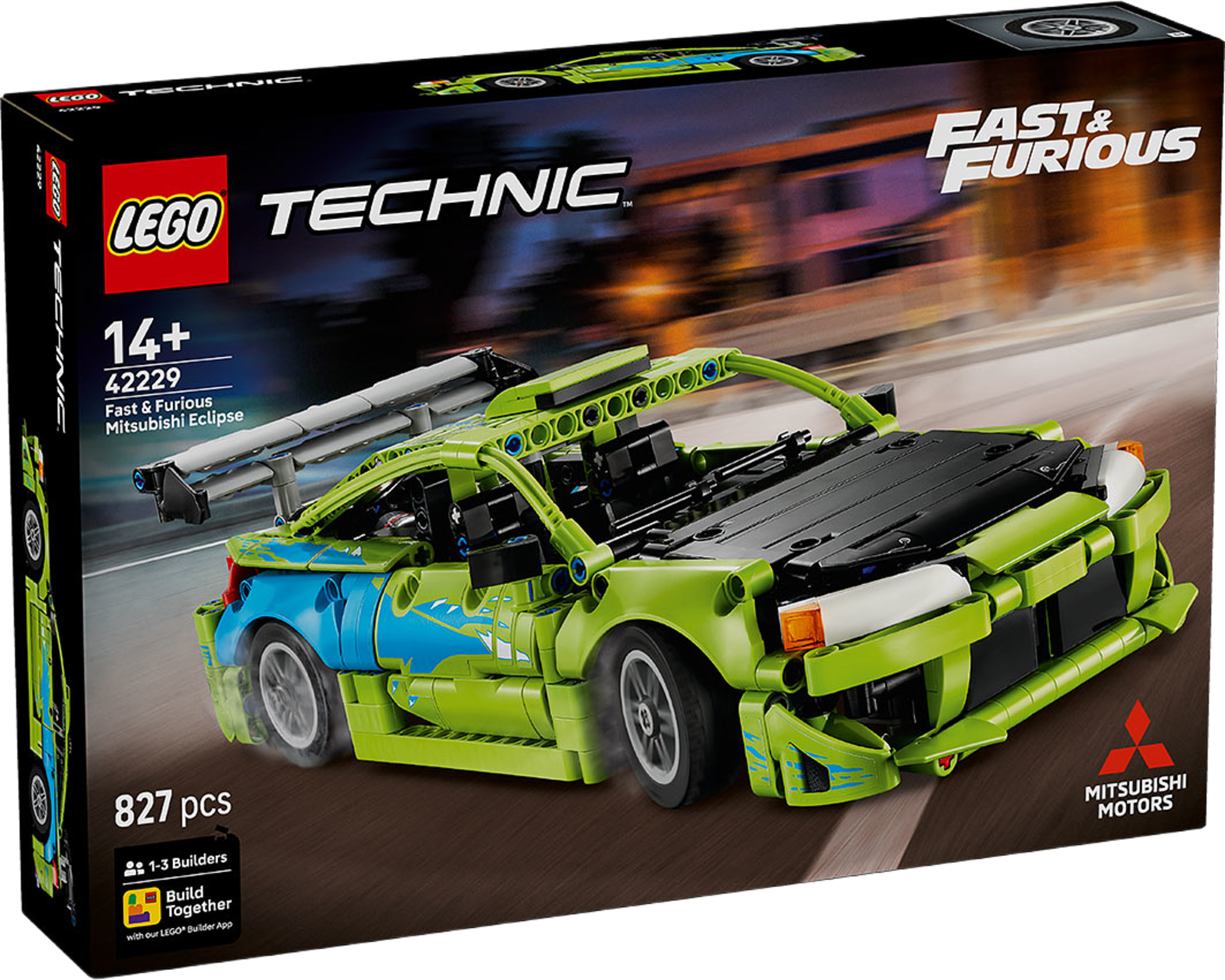Technic™ Fast & Furious Mitsubishi Eclipse 42229, från LEGO, i färgen Multi. Klicka för att öppna bilden i stort format