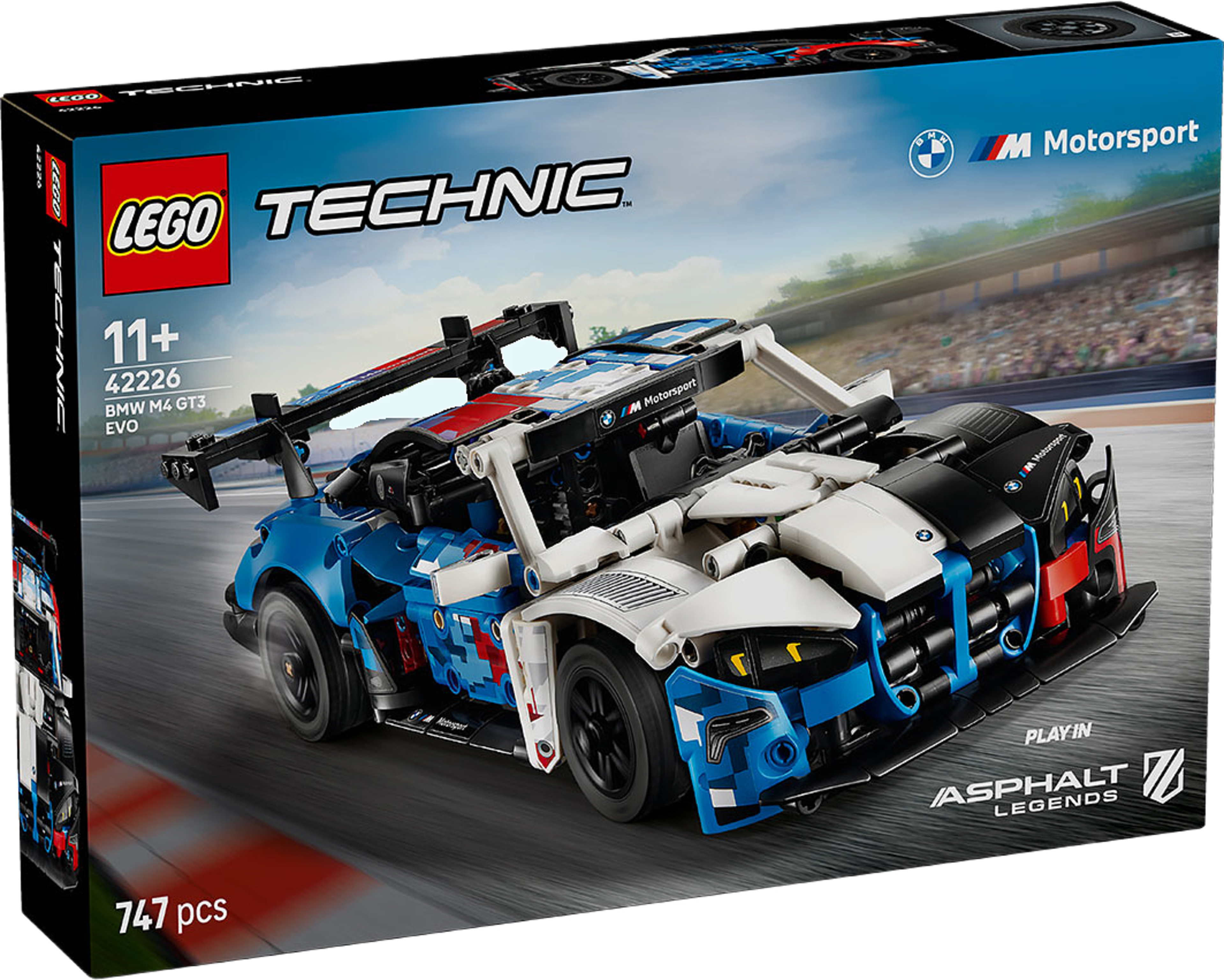 Technic™ BMW M4 GT3 EVO – racerbilsmodell 42226, från LEGO, i färgen Multi. Klicka för att öppna bilden i stort format