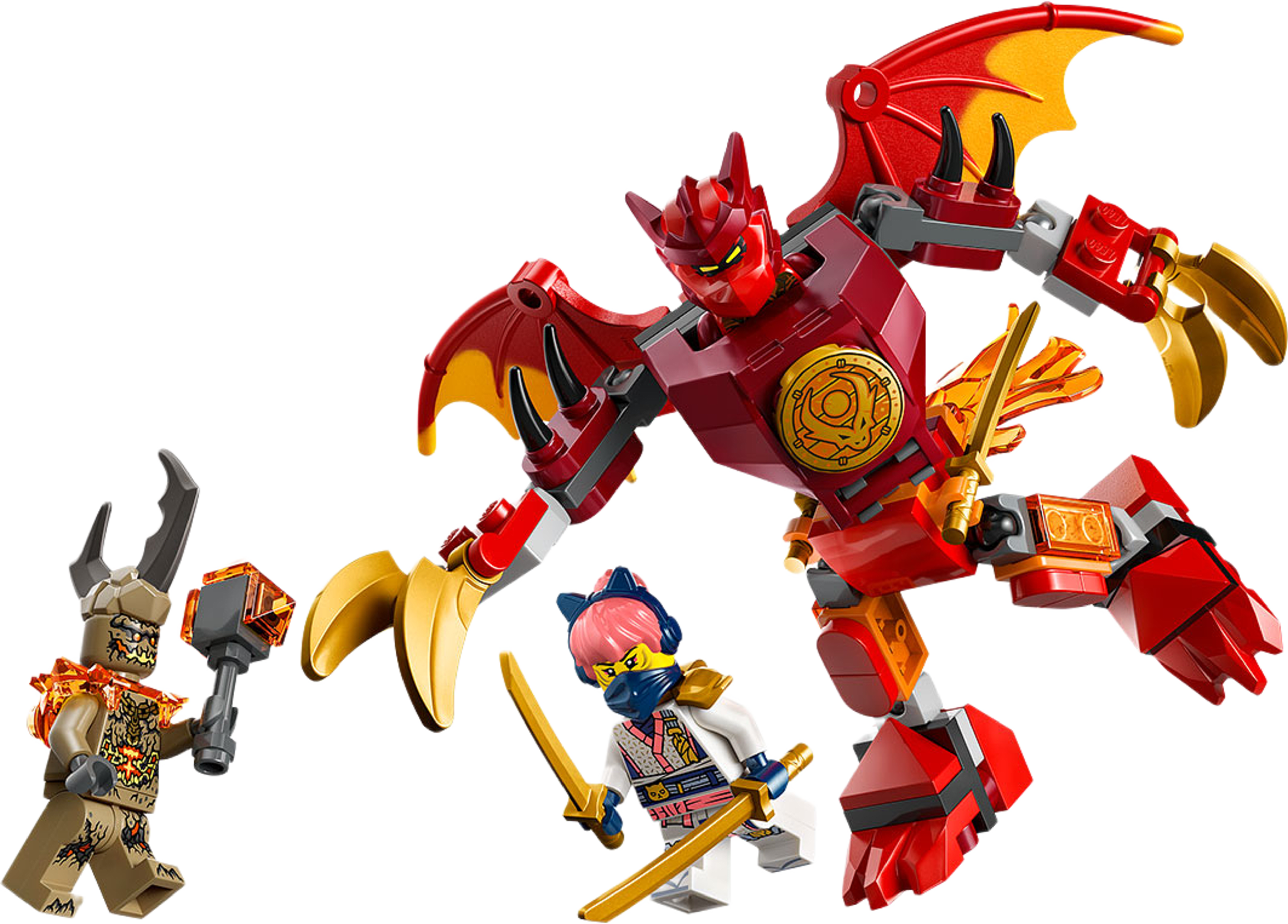NINJAGO® Kais drakmech – stridsset 71851, från LEGO, i färgen Multi. Klicka för att öppna bilden i stort format