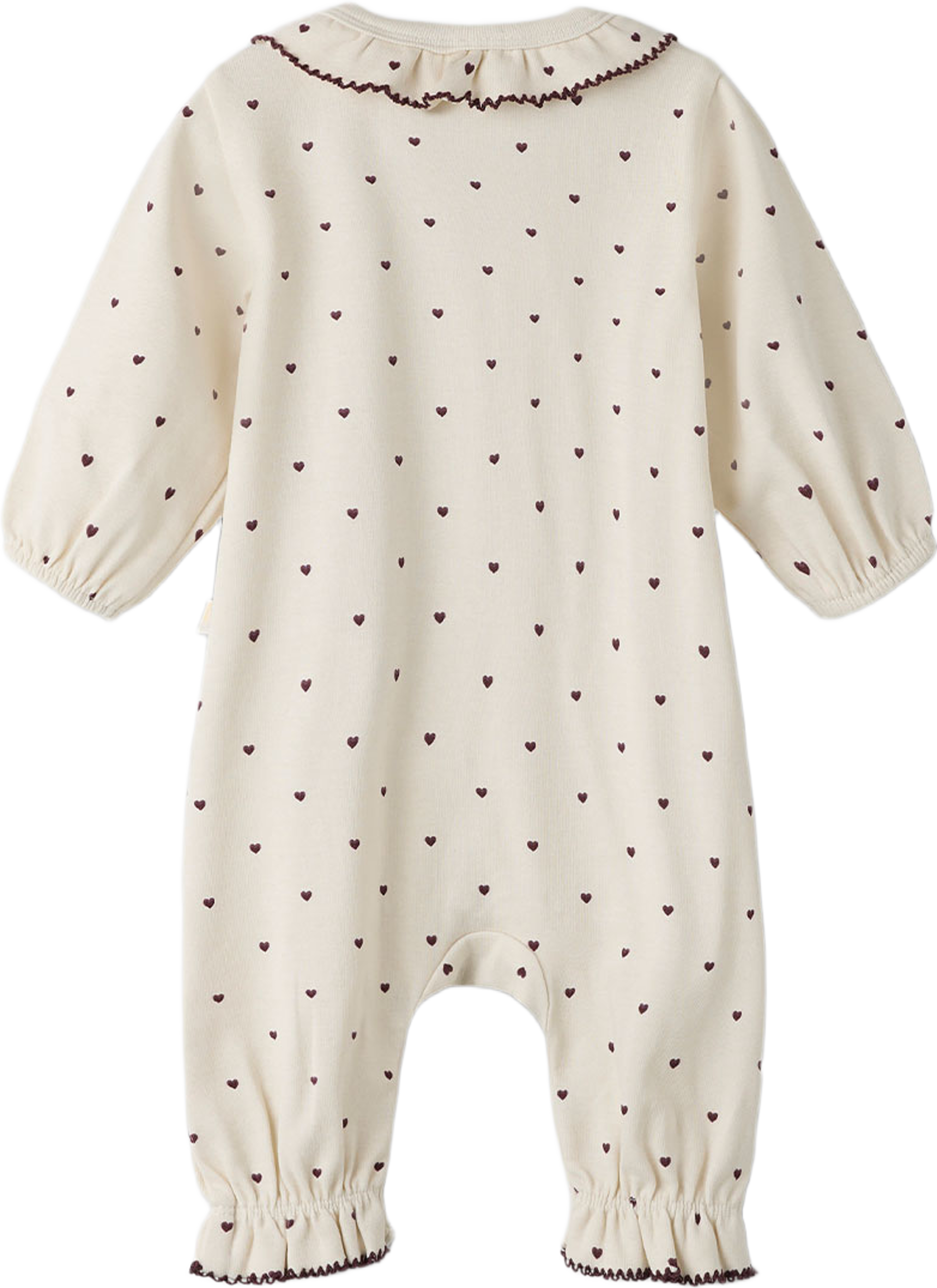 Layo Night Suit, från Lil'Atelier, i färgen Turtledove Hearts. Klicka för att öppna bilden i stort format