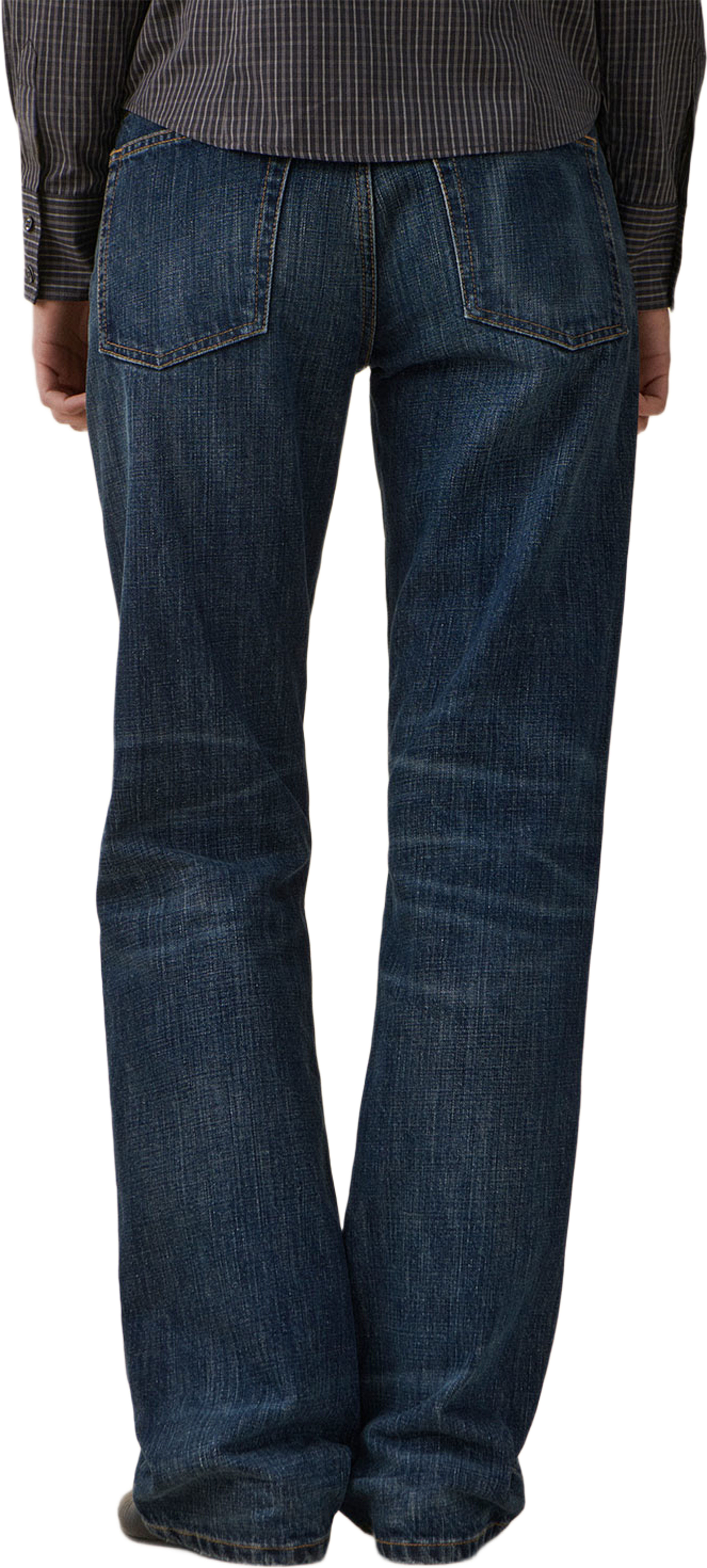 Kyoto Droit, från Jeanerica, i färgen Dark Blue Righe. Klicka för att öppna bilden i stort format