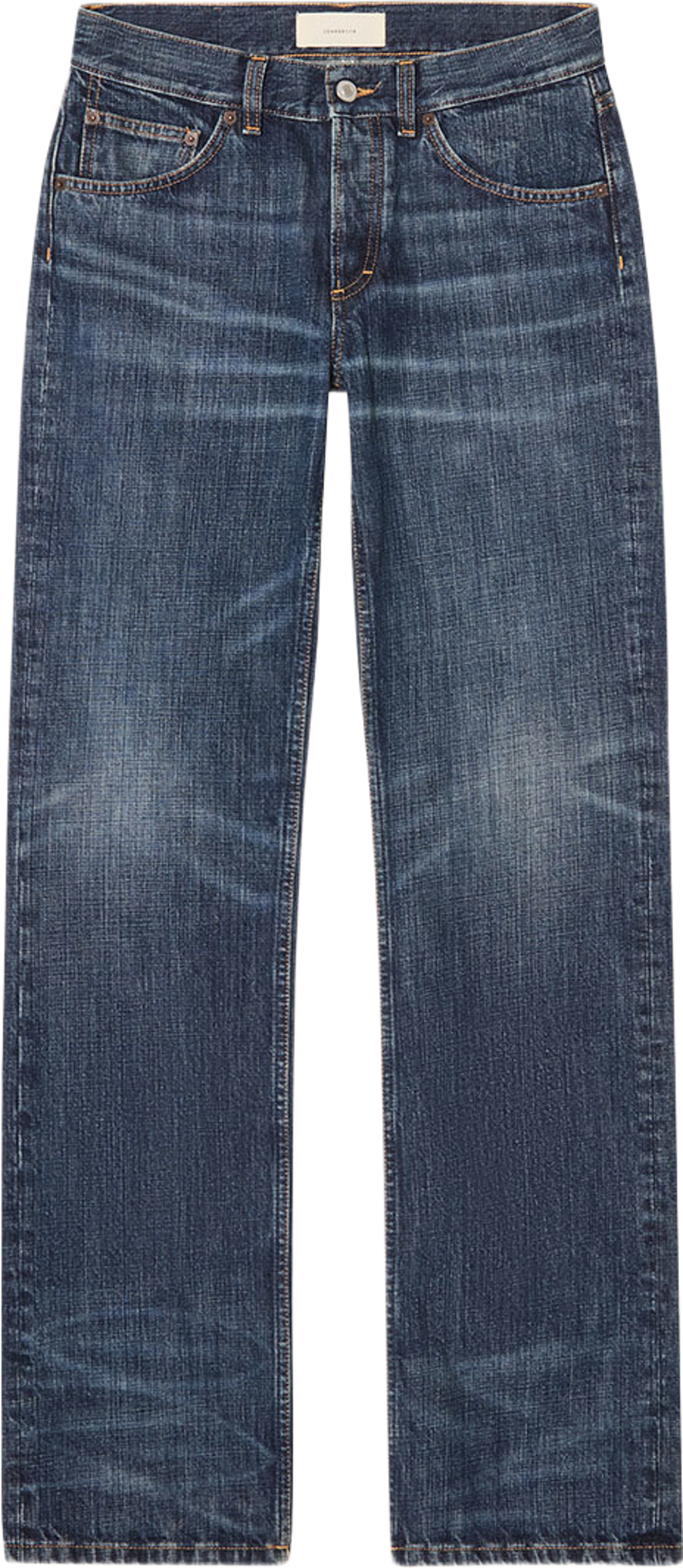 Kyoto Droit, från Jeanerica, i färgen Dark Blue Righe. Klicka för att öppna bilden i stort format