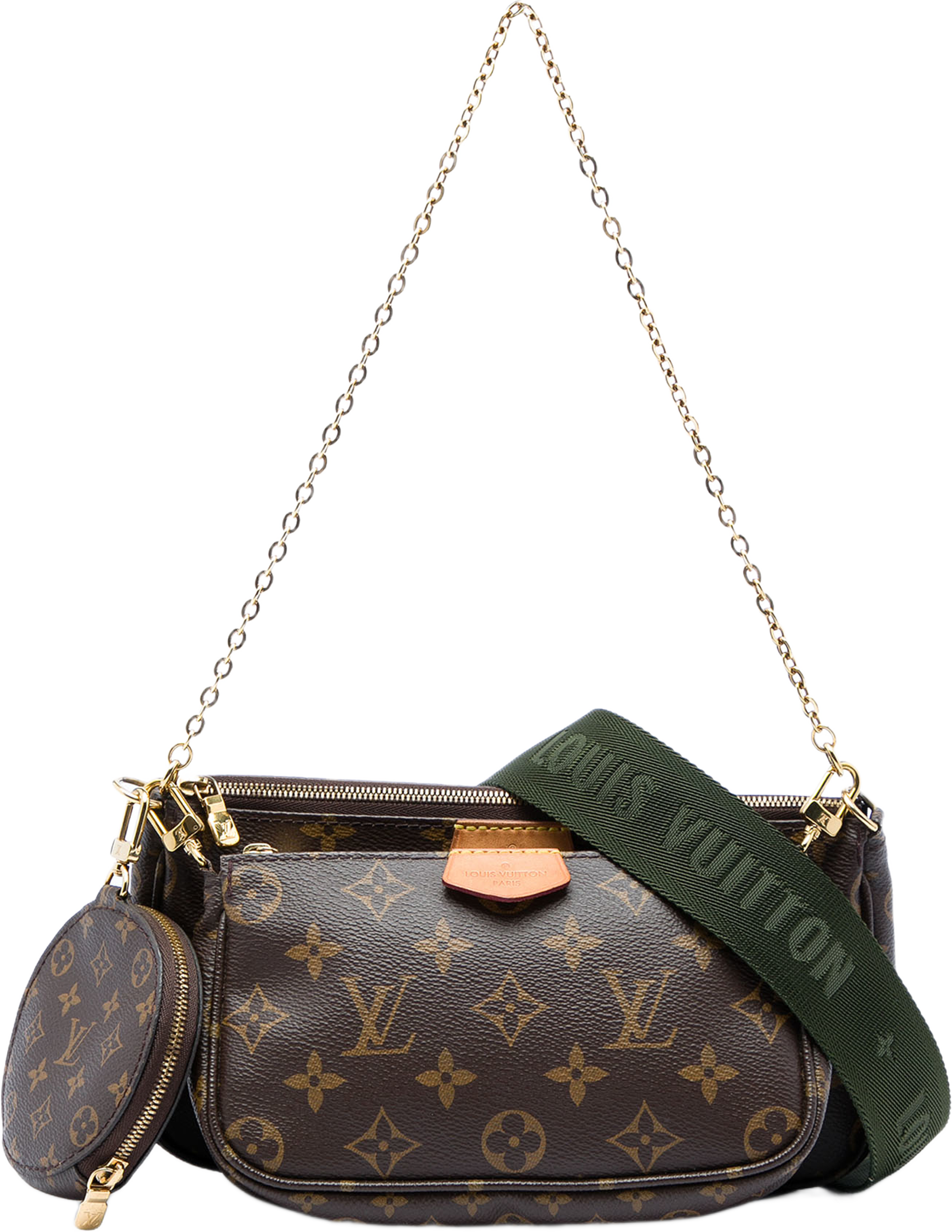 Louis Vuitton Monogram Multi Pochette Accessoires, från Luxclusif, i färgen brun. Klicka för att öppna bilden i stort format