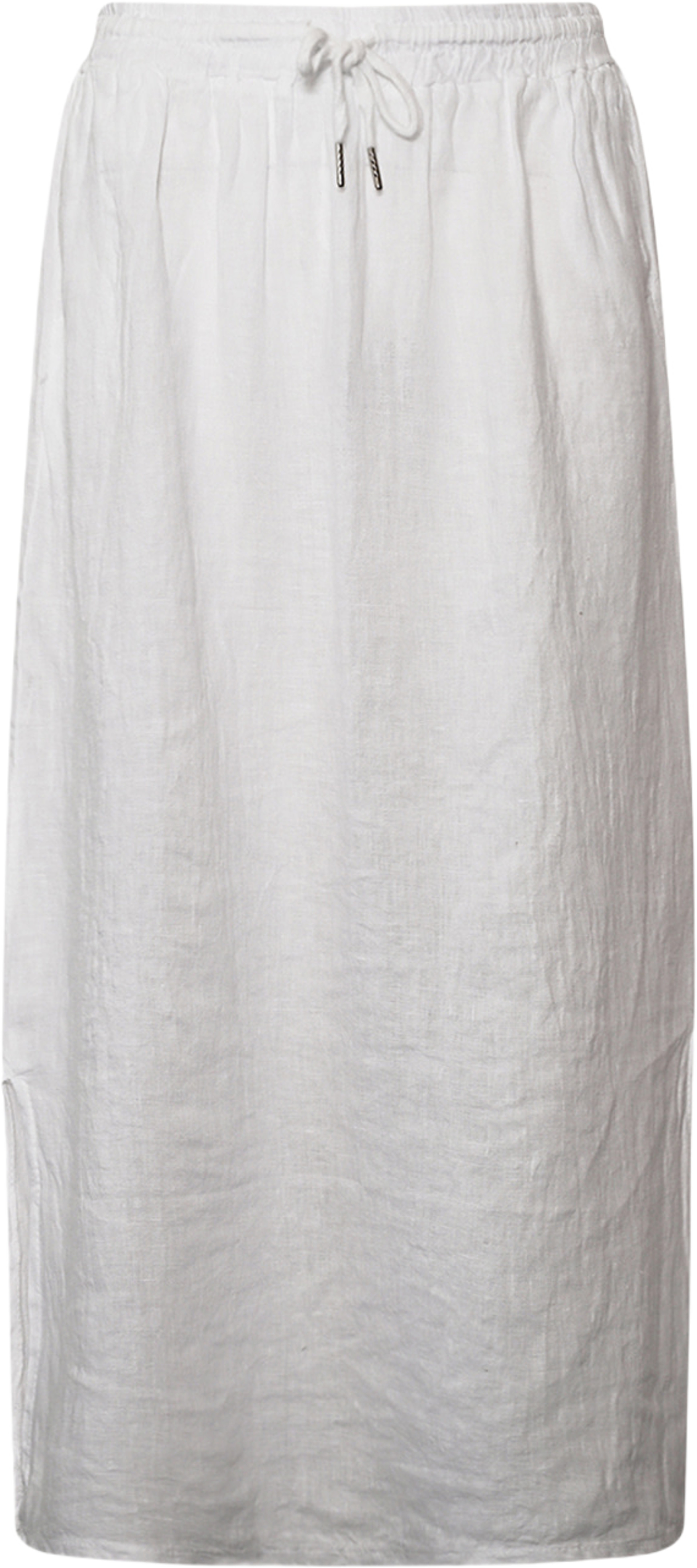 Hildur, Long Skirt, Linen - White