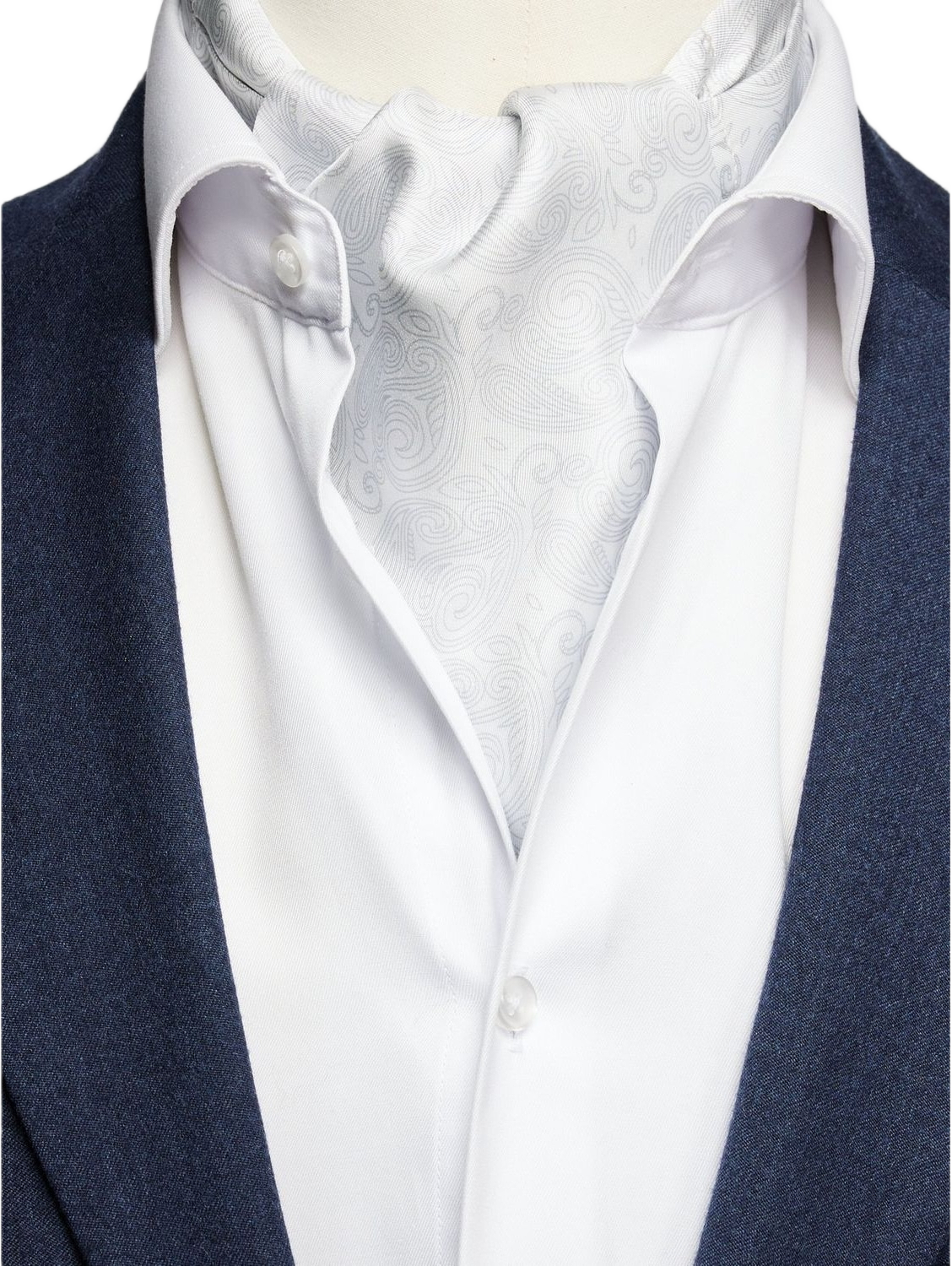 Silk Double Pointed Ascot Formal