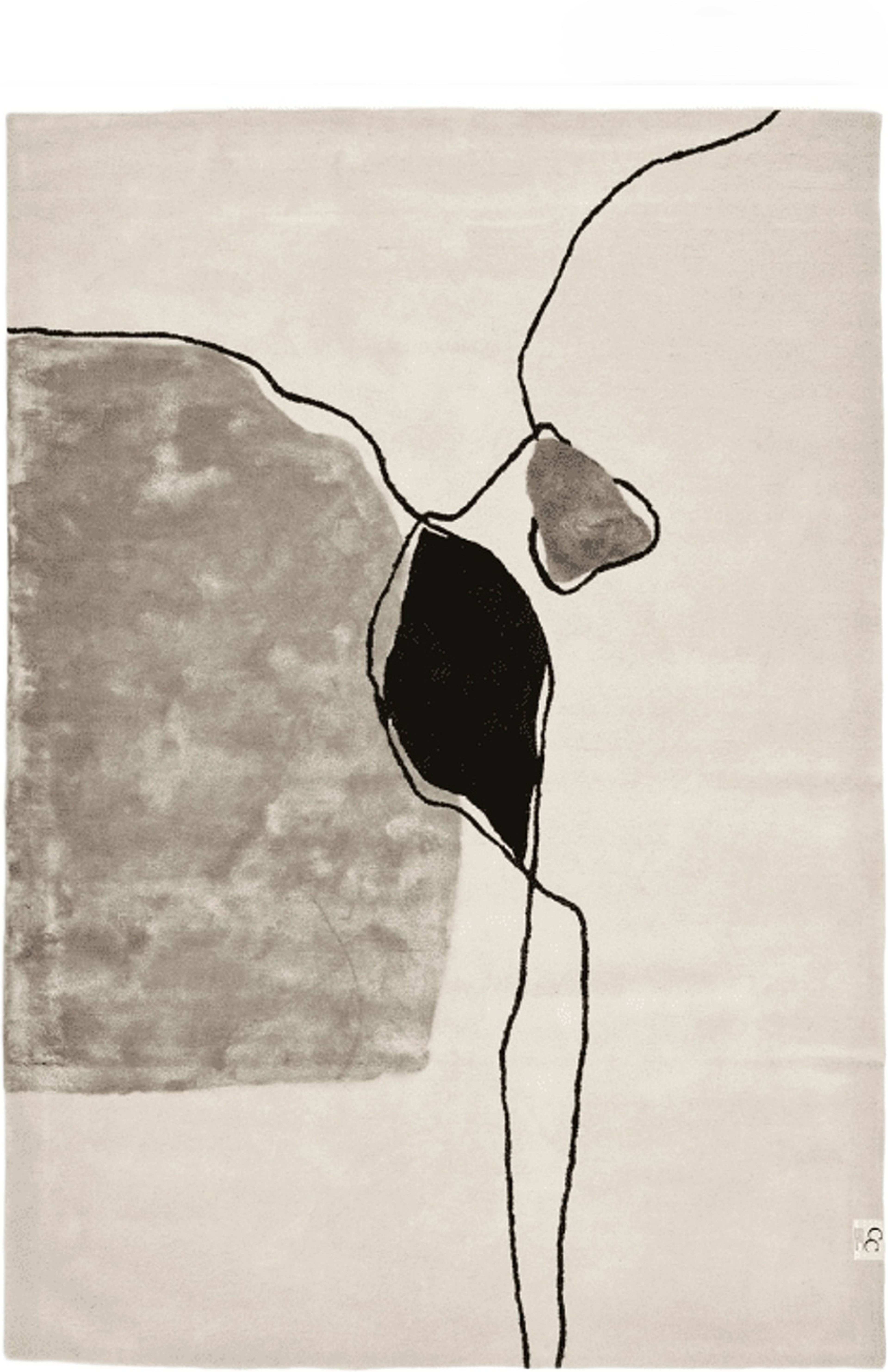 Matta Abstract, från Classic Collection, i färgen ivory. Klicka för att öppna bilden i stort format