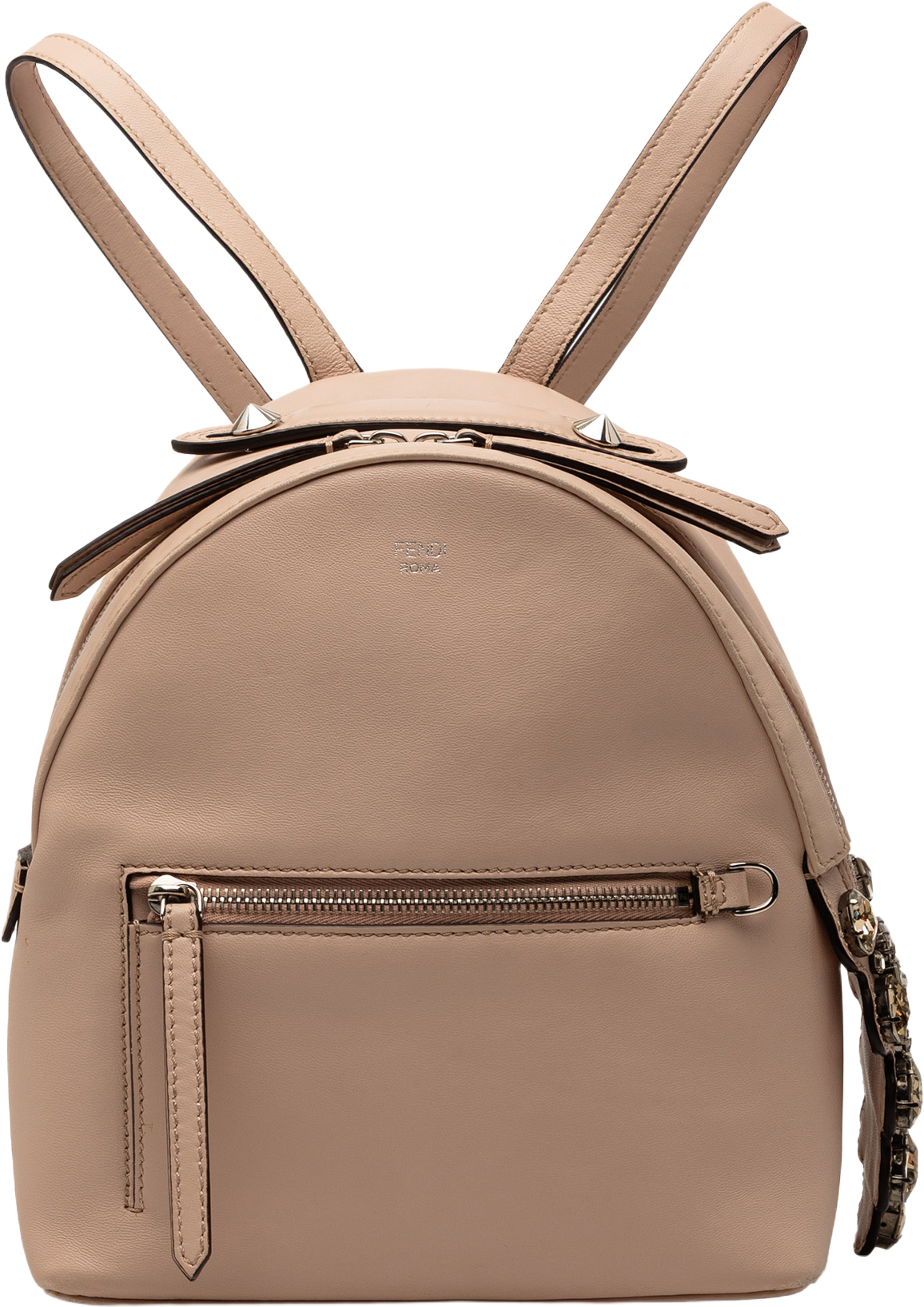 Fendi Mini Leather By The Way Backpack, från Luxclusif, i färgen nude. Klicka för att öppna bilden i stort format