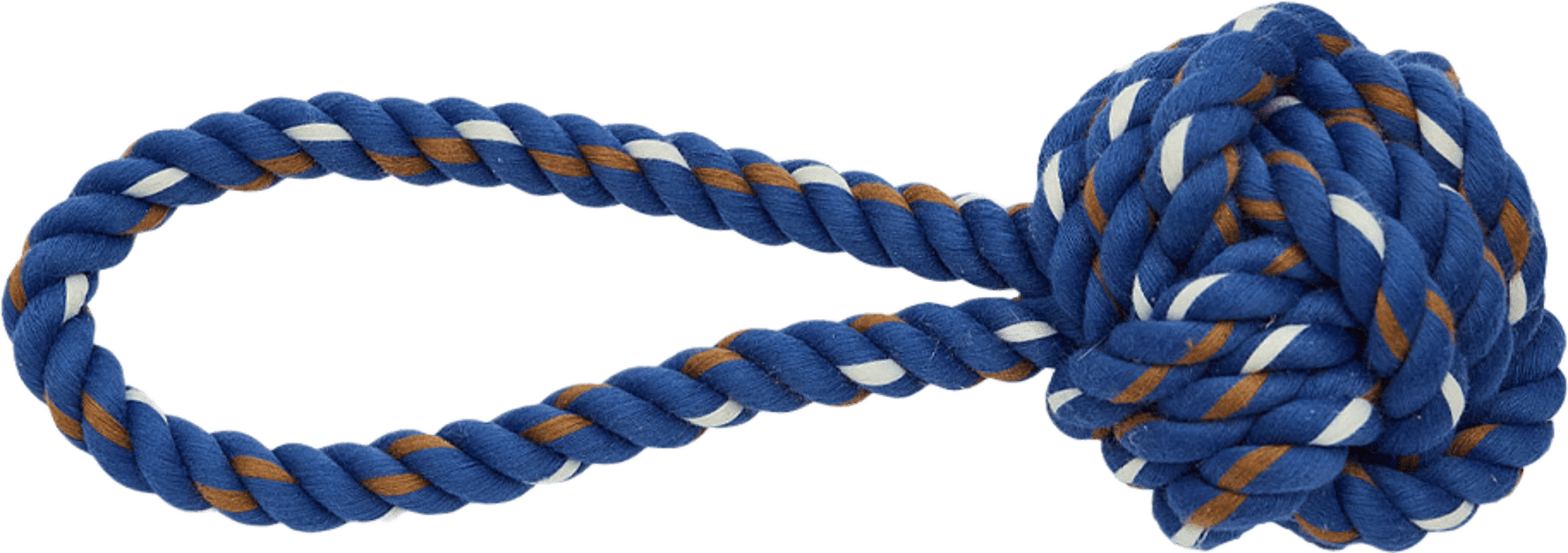 Otto Rope Dog Toy, från OYOY Living, i färgen optic blue. Klicka för att öppna bilden i stort format