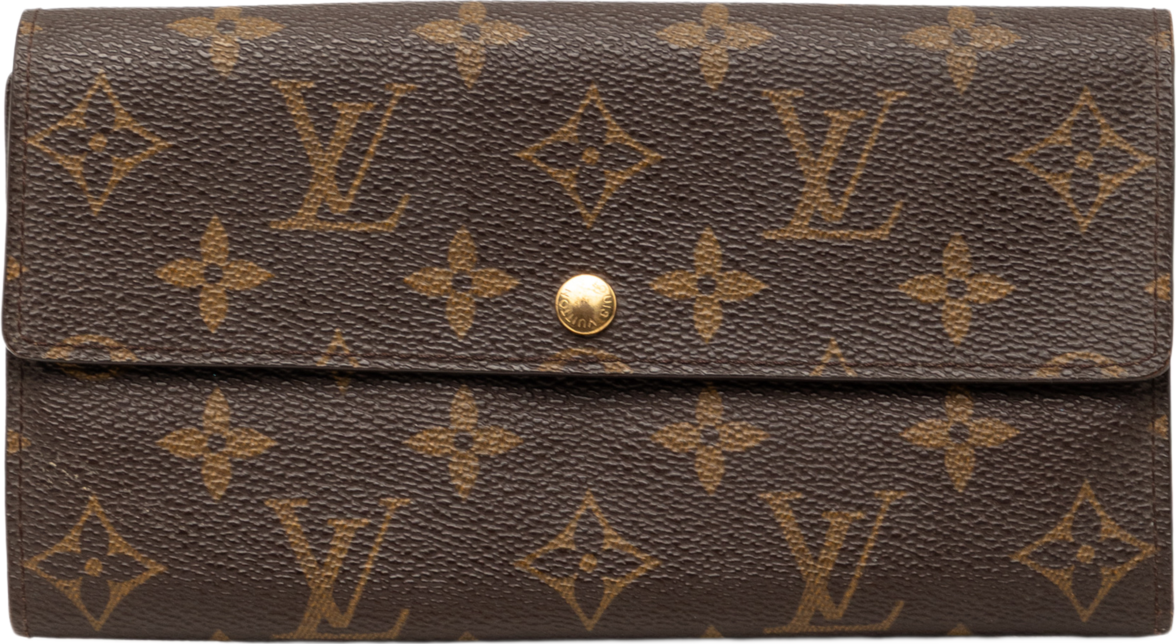 Louis Vuitton Monogram Sarah Long Wallet, från Luxclusif, i färgen brown. Klicka för att öppna bilden i stort format
