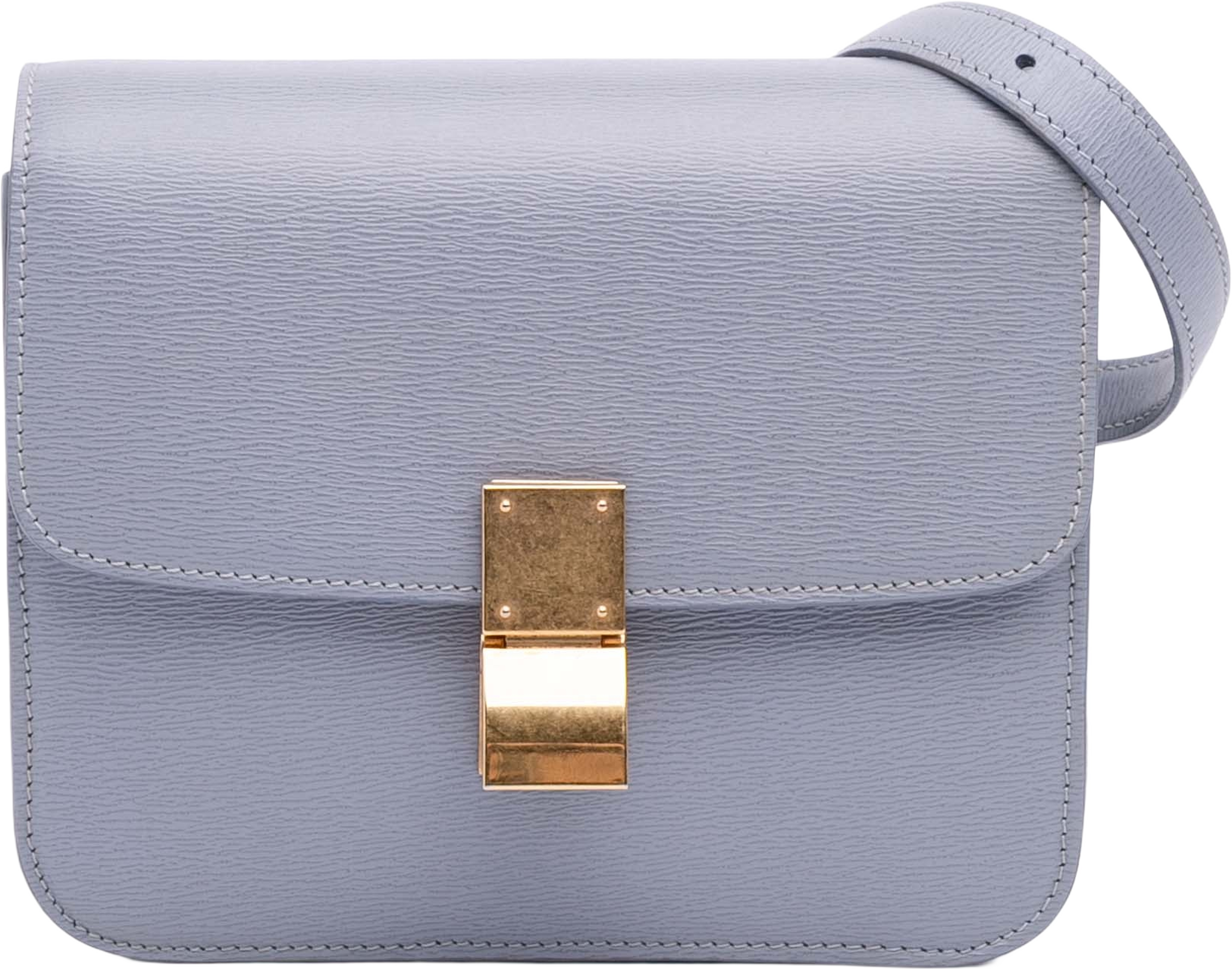 Celine Teen Liege Calfskin Classic Box, från Luxclusif, i färgen light purple. Klicka för att öppna bilden i stort format