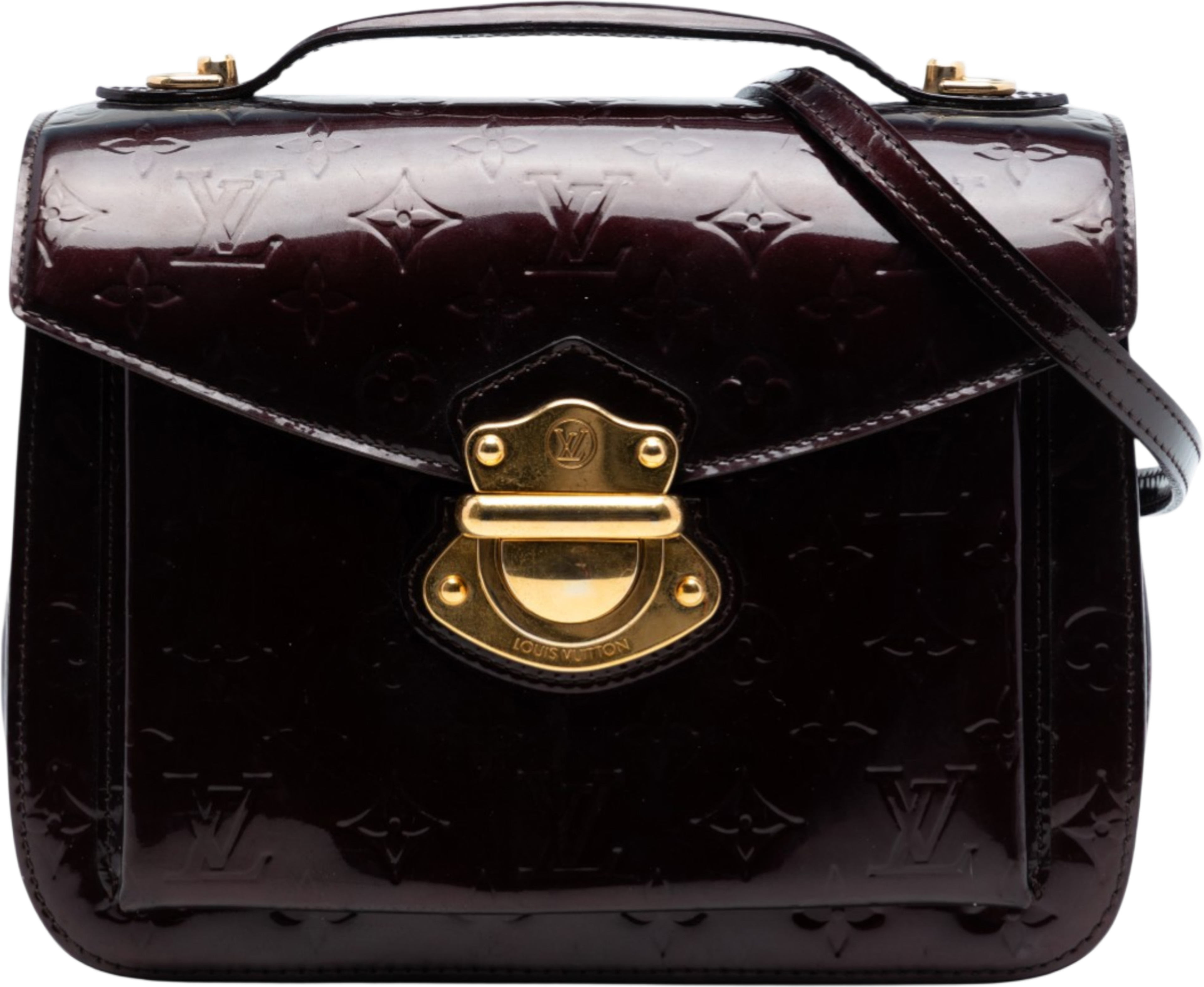 Louis Vuitton Monogram Vernis Miranda, från Luxclusif, i färgen purple. Klicka för att öppna bilden i stort format