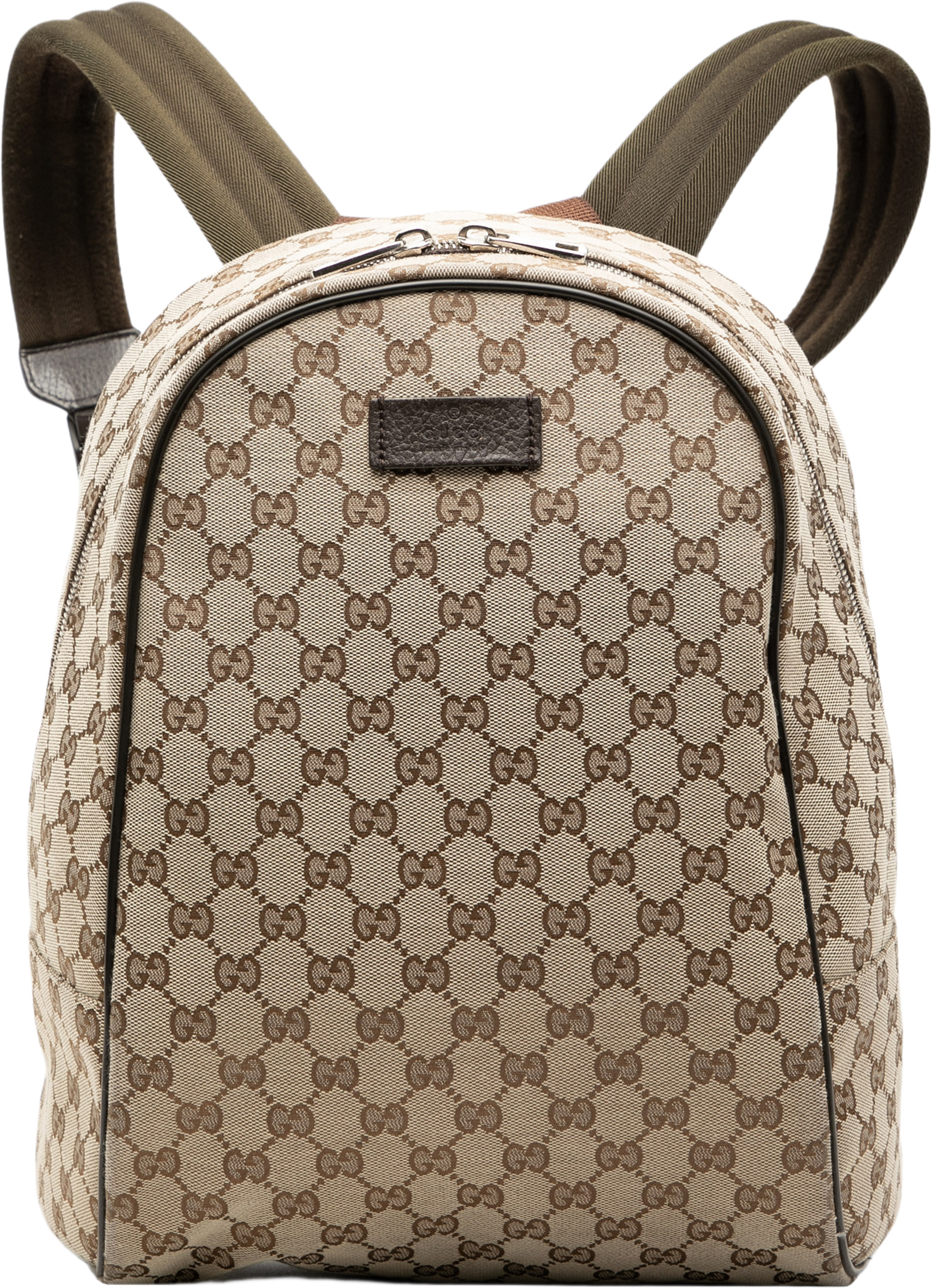 Gucci Gg Canvas Backpack, från Luxclusif, i färgen beige. Klicka för att öppna bilden i stort format