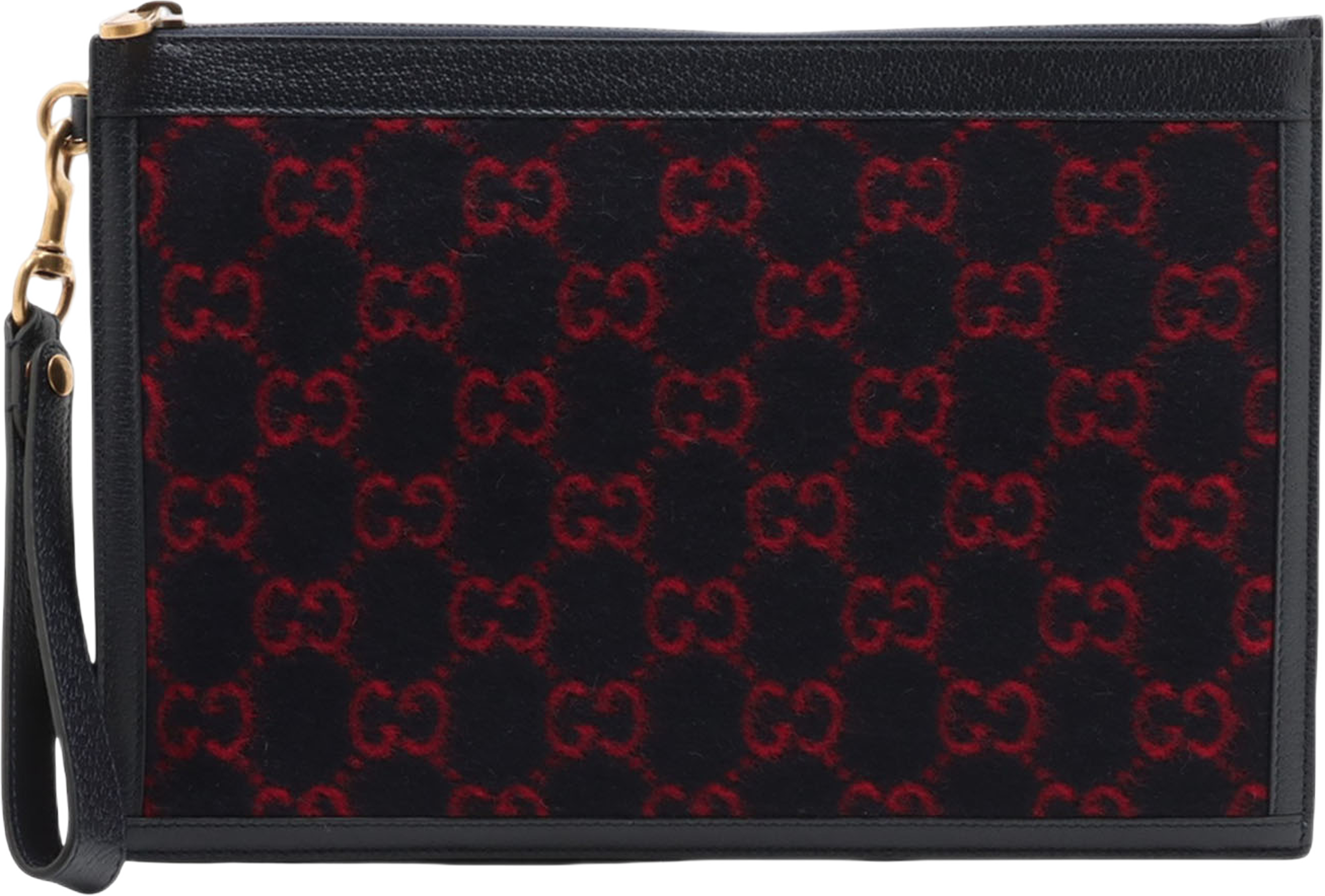 Gucci Gg Wool Clutch, från Luxclusif, i färgen svart. Klicka för att öppna bilden i stort format