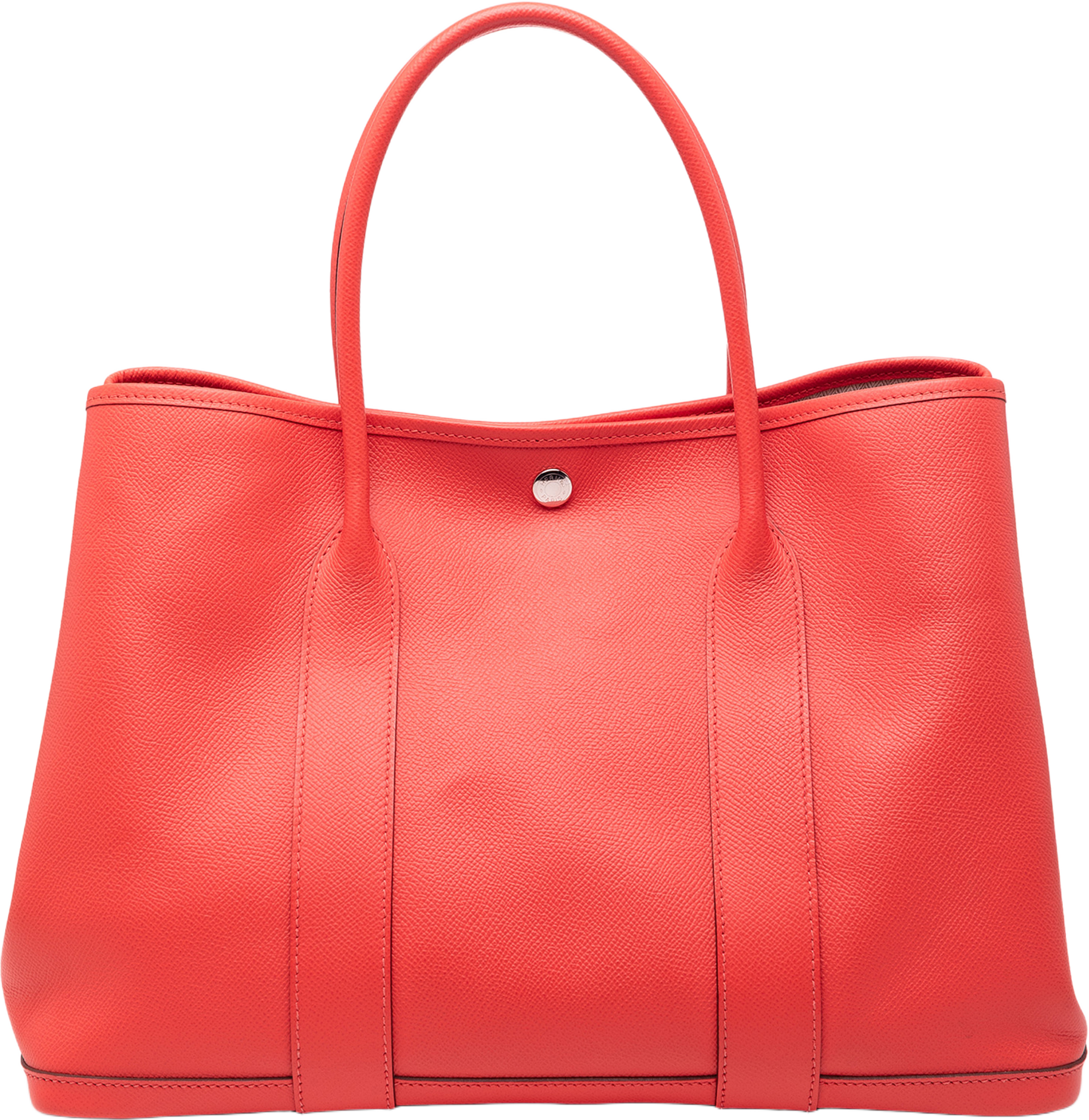 Hermès Negonda Garden Party 36, från Luxclusif, i färgen strawberry. Klicka för att öppna bilden i stort format