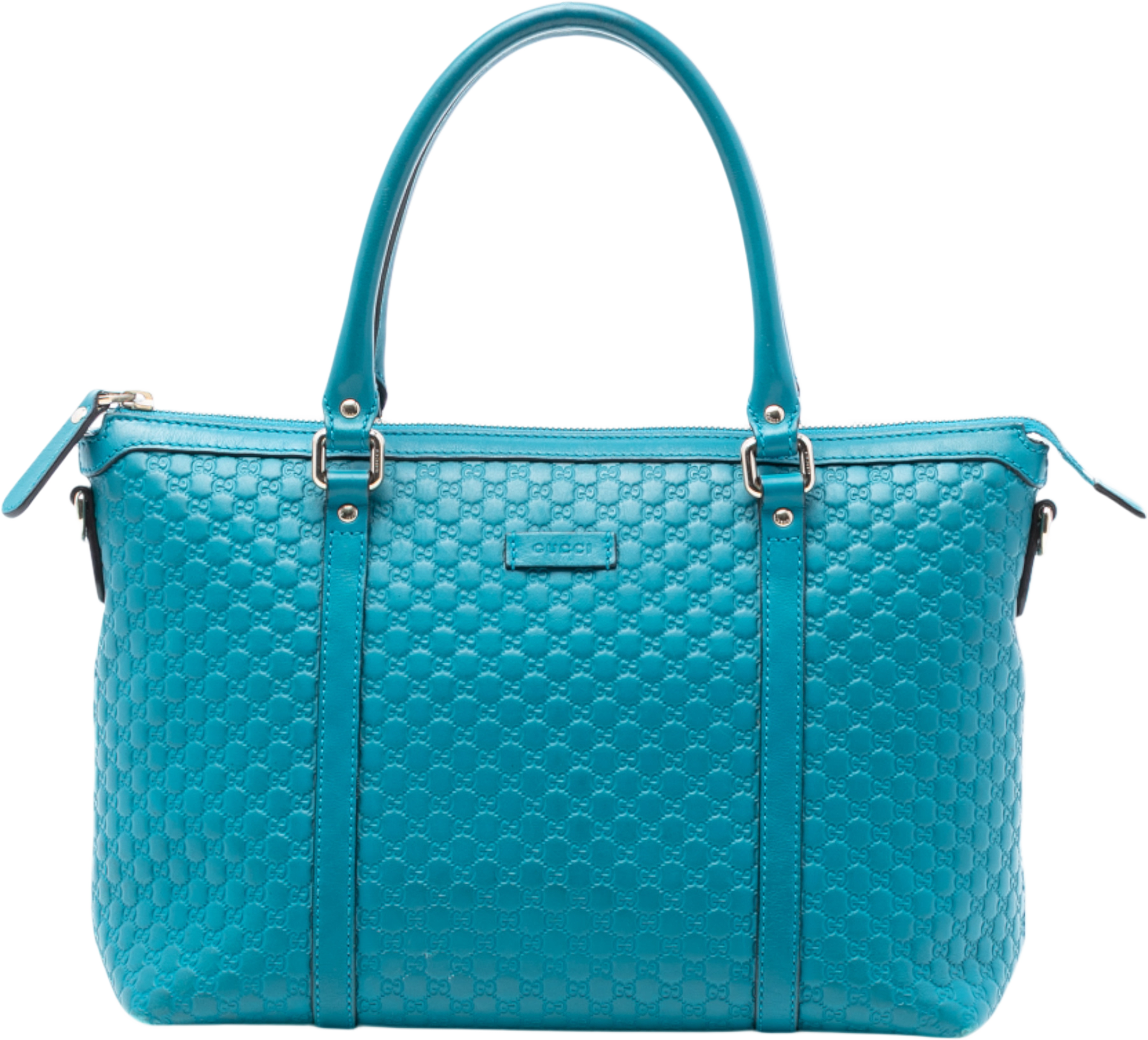 Gucci Small Microguccissima Joy Satchel, från Luxclusif, i färgen turquoise. Klicka för att öppna bilden i stort format