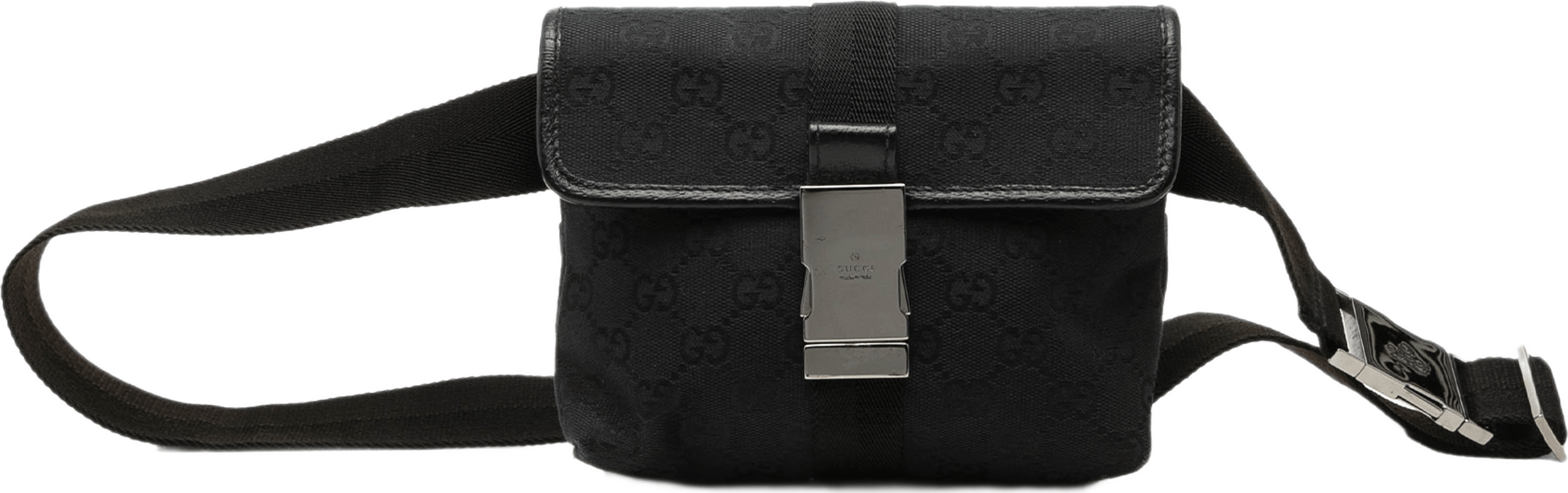 Gucci Gg Canvas Belt Bag, från Luxclusif, i färgen svart. Klicka för att öppna bilden i stort format