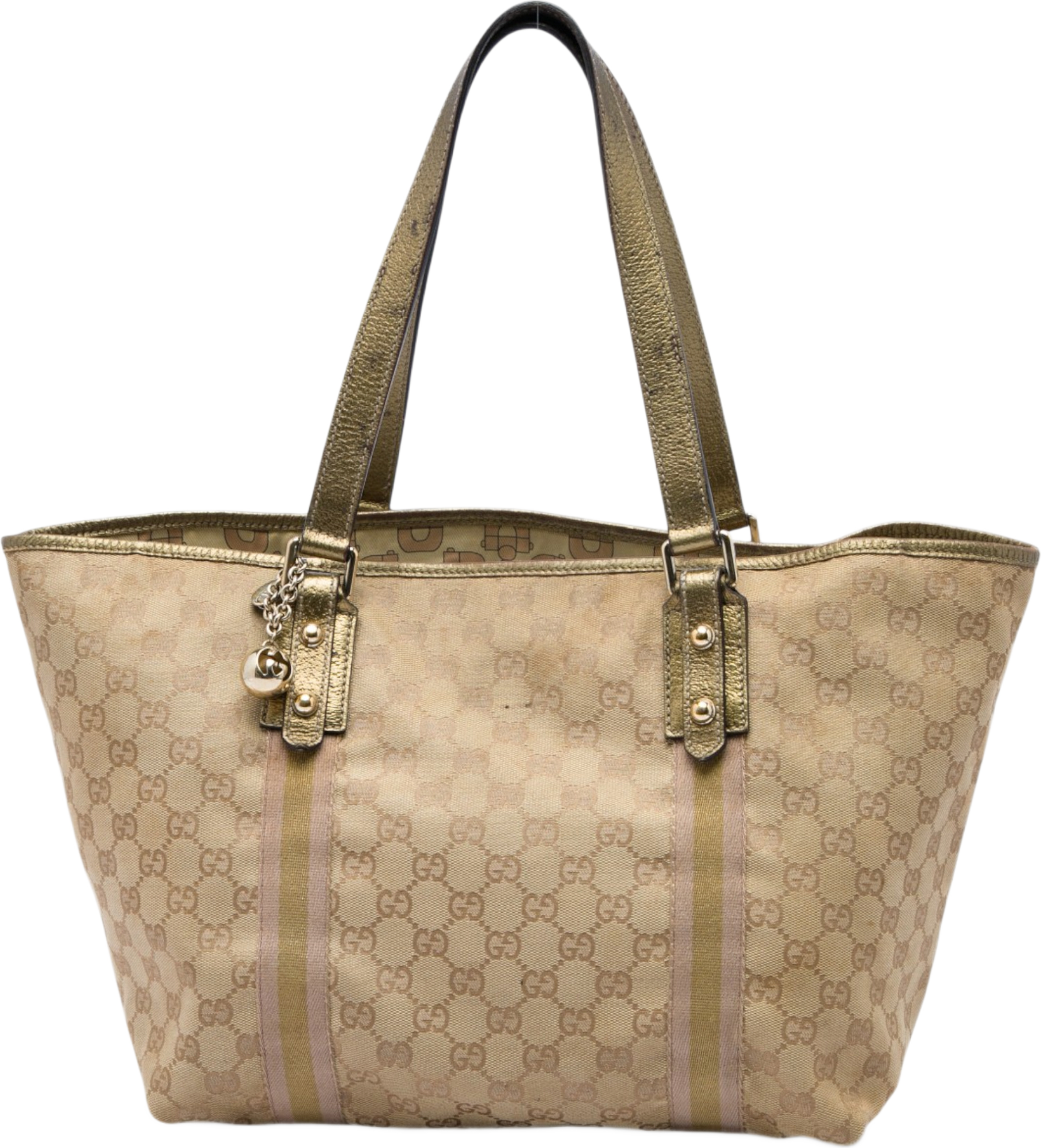 Gucci Large Gg Canvas Jolicoeur Tote, från Luxclusif, i färgen beige. Klicka för att öppna bilden i stort format