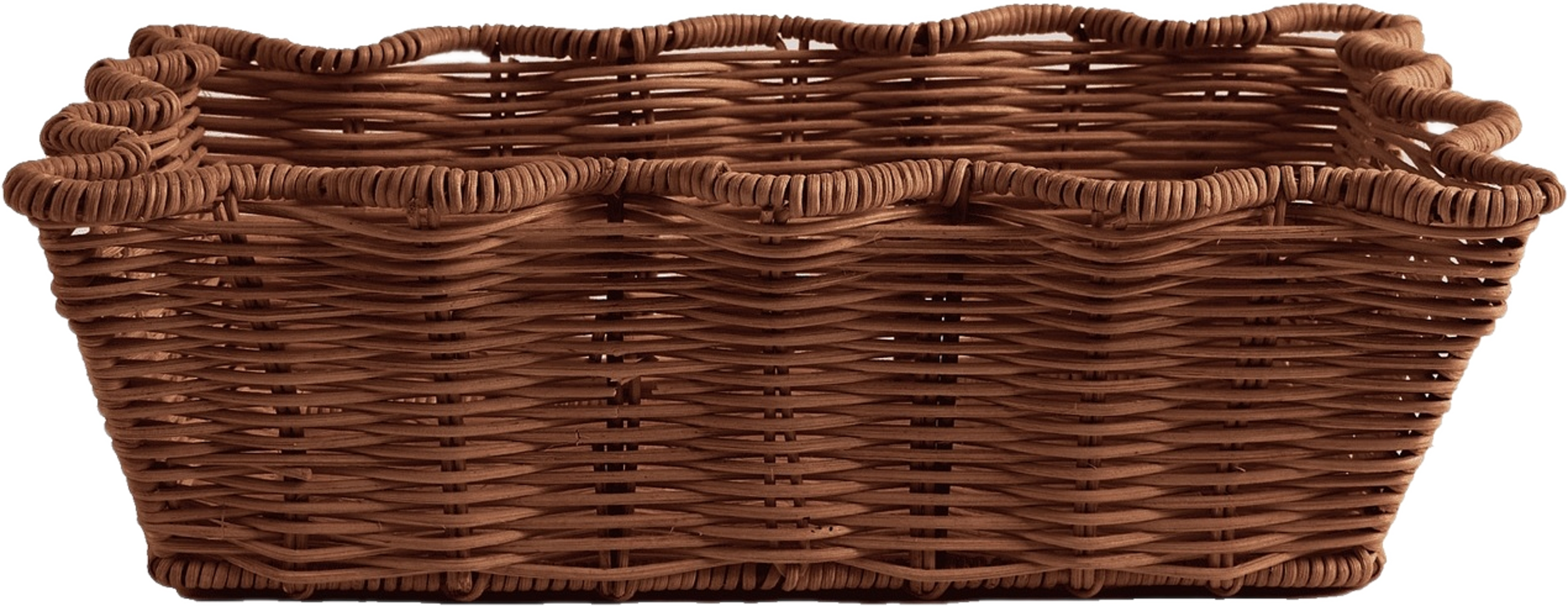 Scallop Rottingkorg - 20x30 Cm, från Pick A Poppy, i färgen dark brown. Klicka för att öppna bilden i stort format