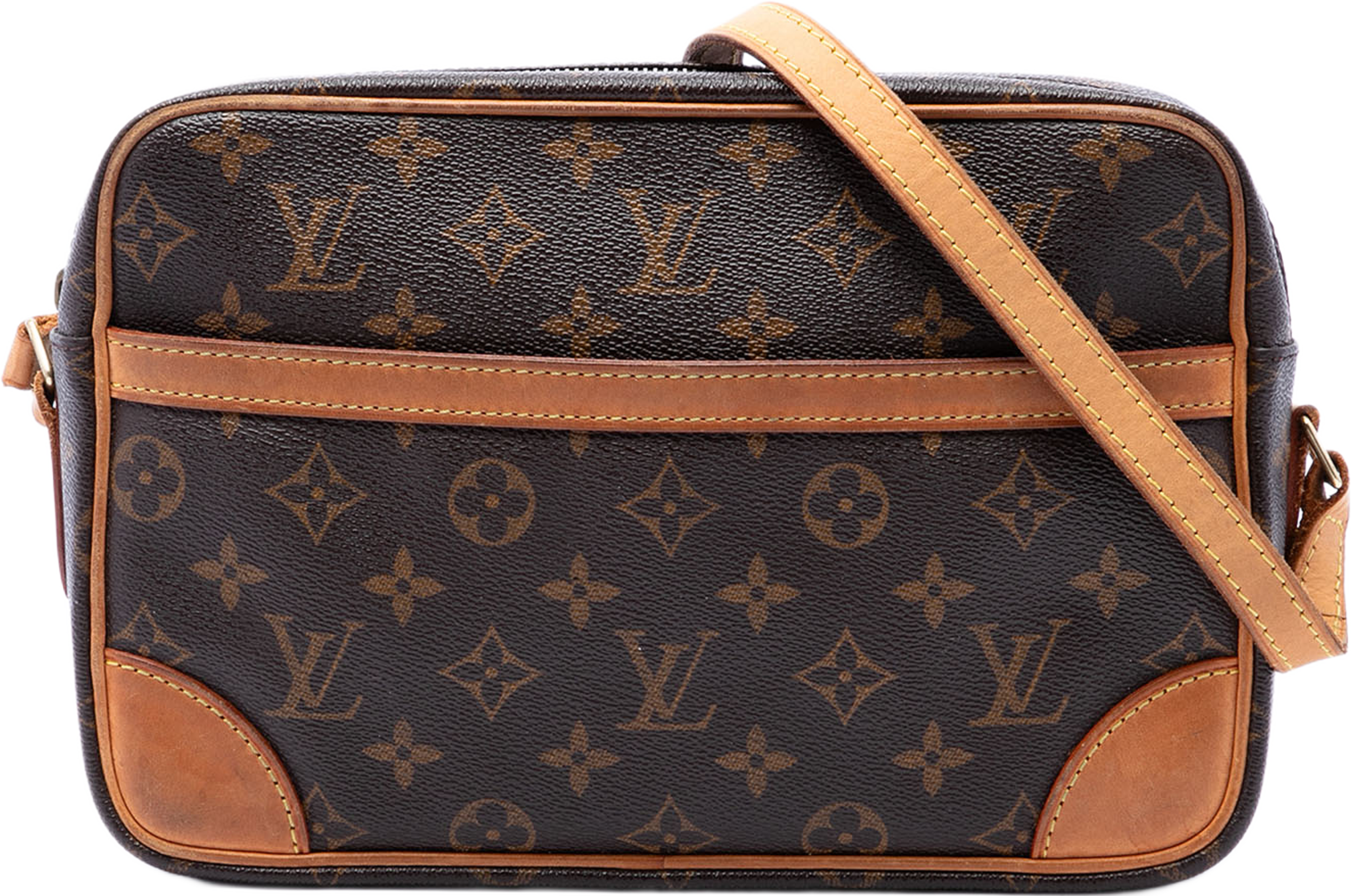 Louis Vuitton Monogram Trocadero 27, från Luxclusif, i färgen brun. Klicka för att öppna bilden i stort format