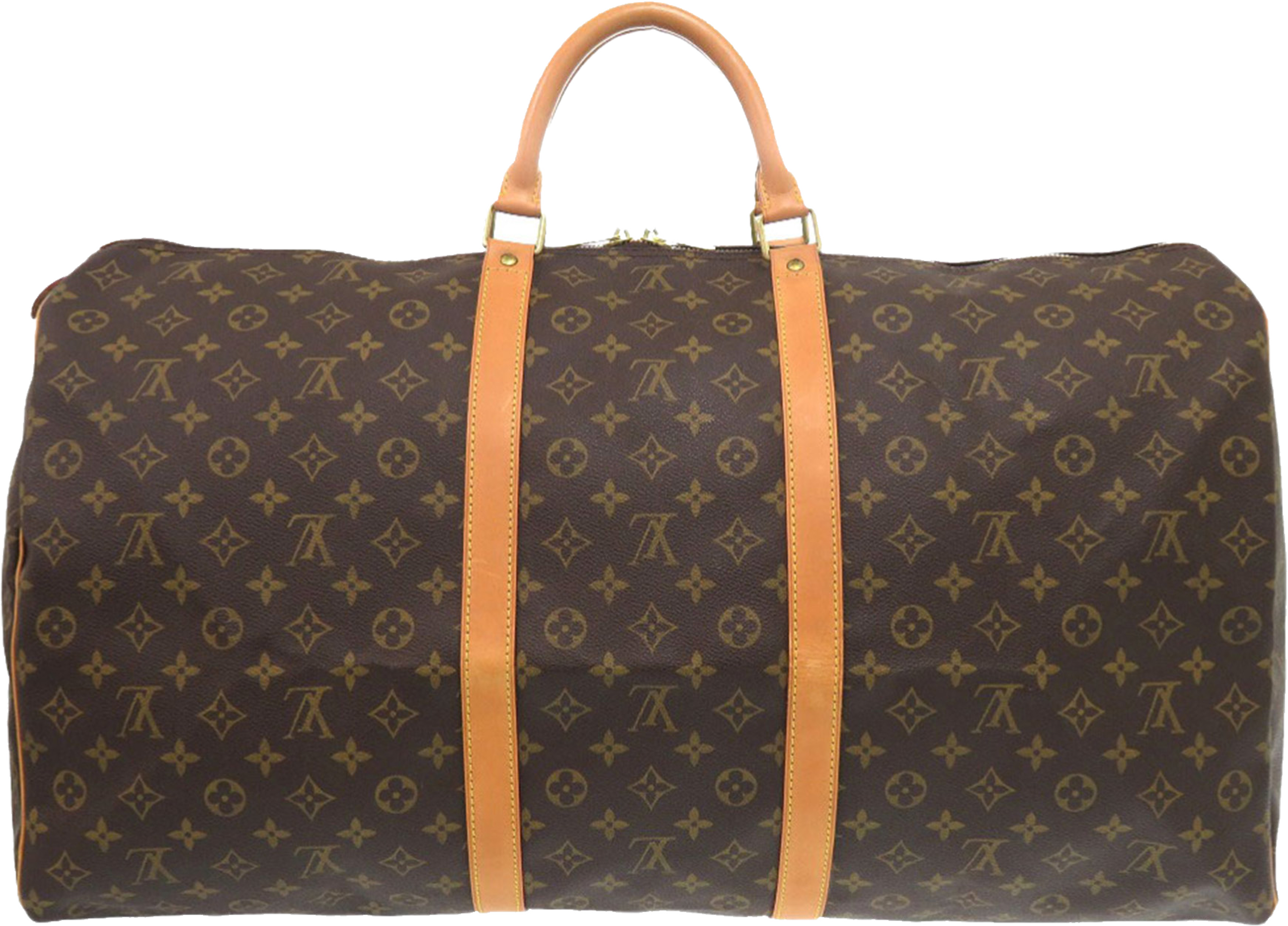 Louis Vuitton Monogram Keepall 60, från Luxclusif, i färgen brown. Klicka för att öppna bilden i stort format