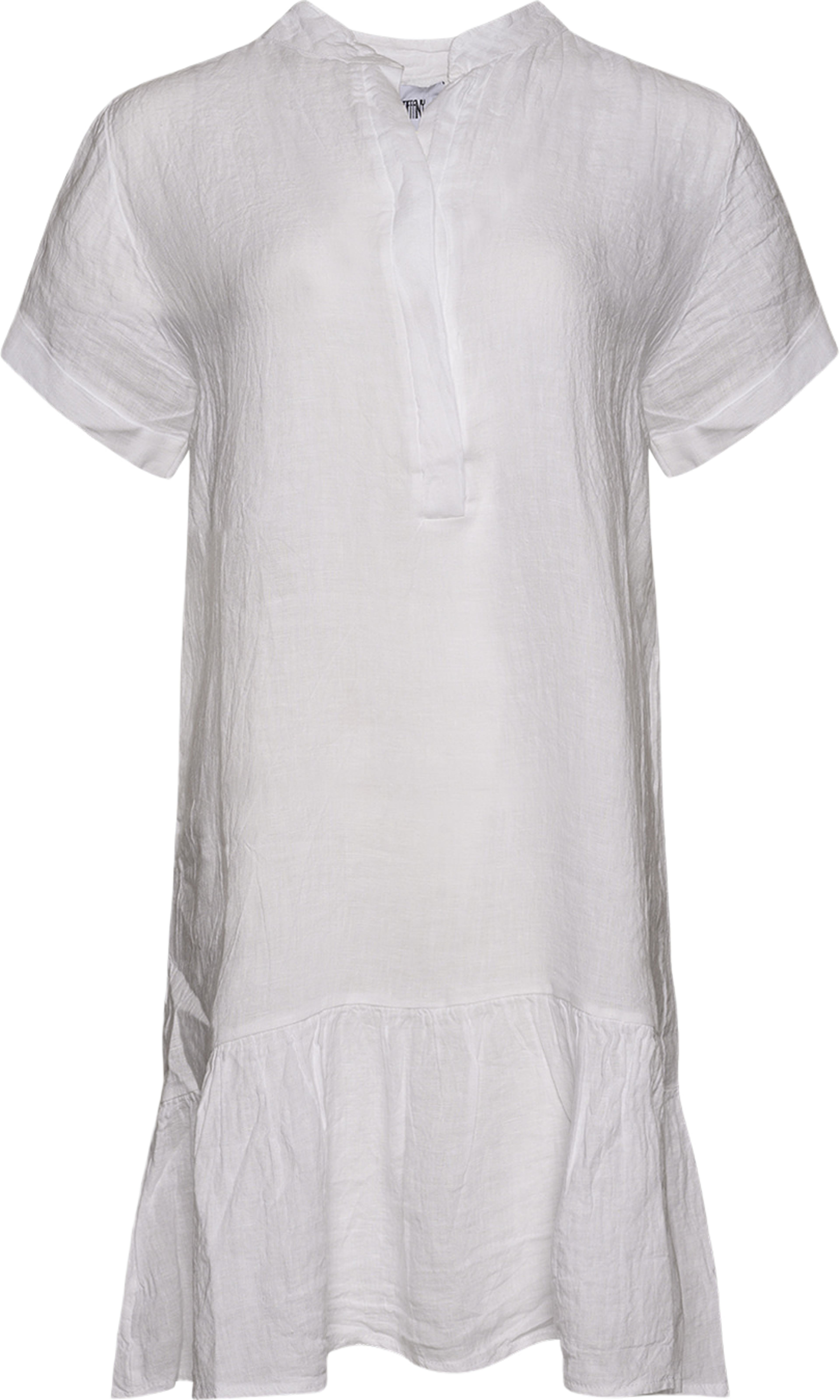 Epsi, Short Dress, Linen - White