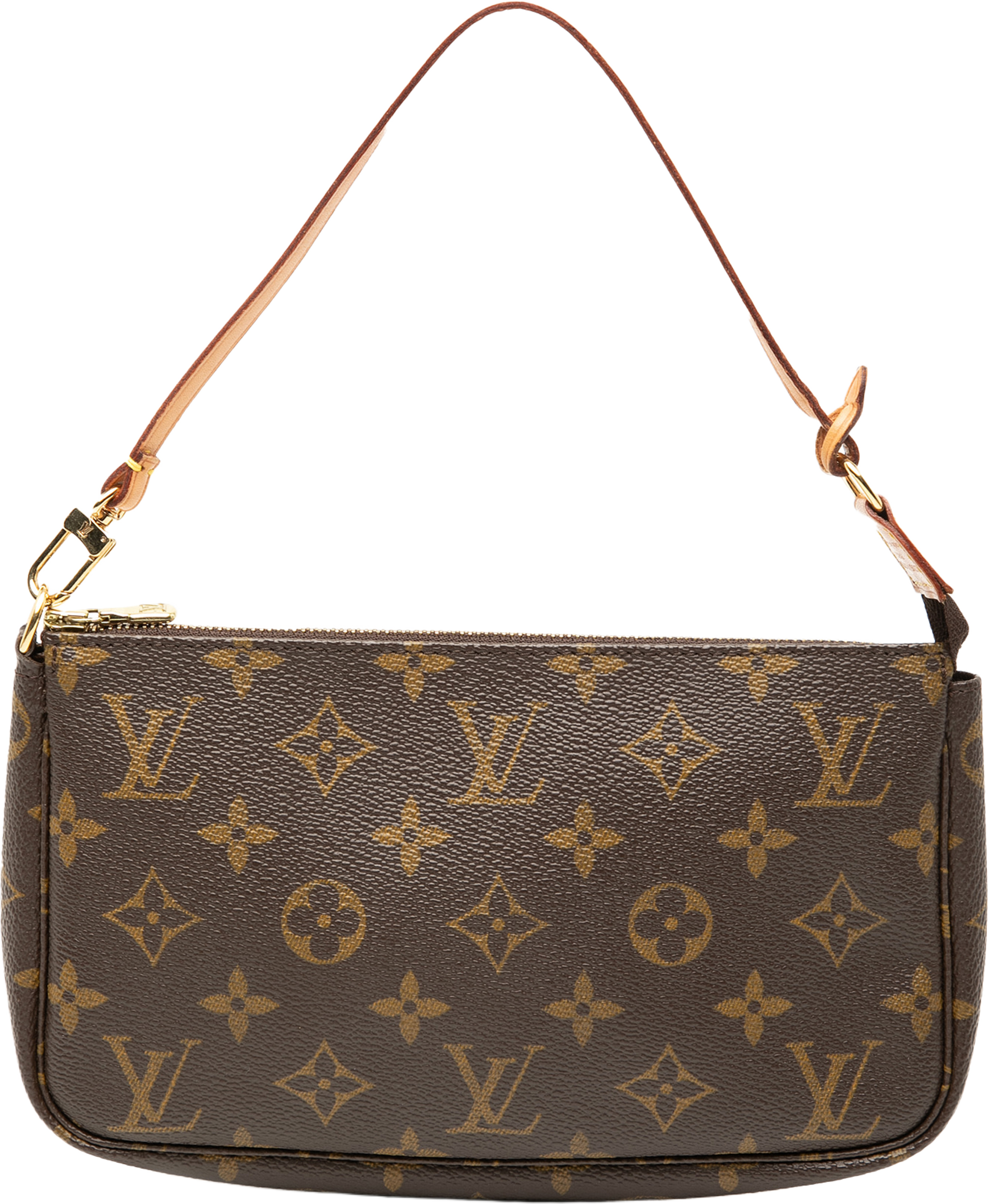 Louis Vuitton Monogram Pochette Accessoires, från Luxclusif, i färgen brown. Klicka för att öppna bilden i stort format