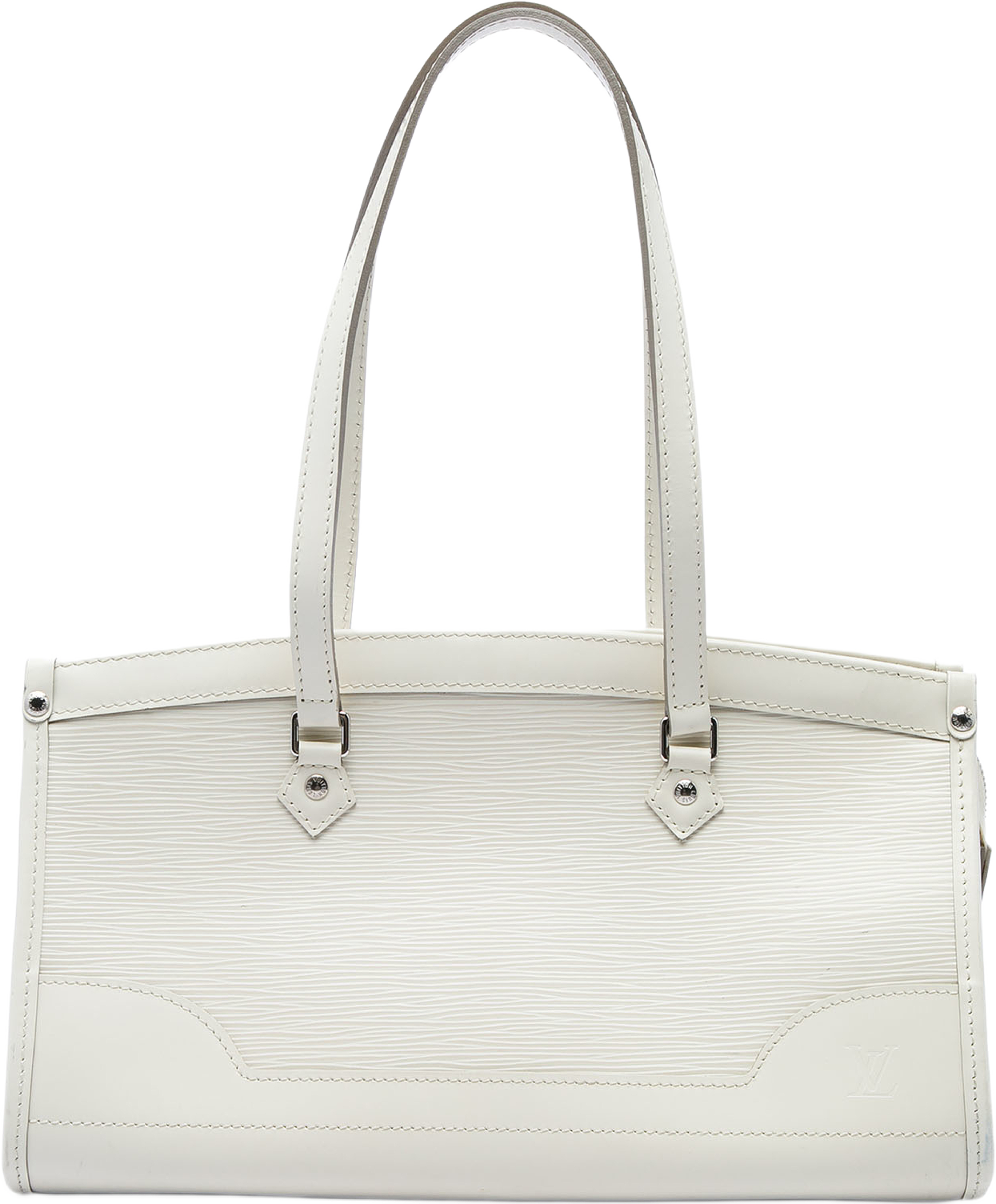 Louis Vuitton Epi Madeleine Pm, från Luxclusif, i färgen vit. Klicka för att öppna bilden i stort format