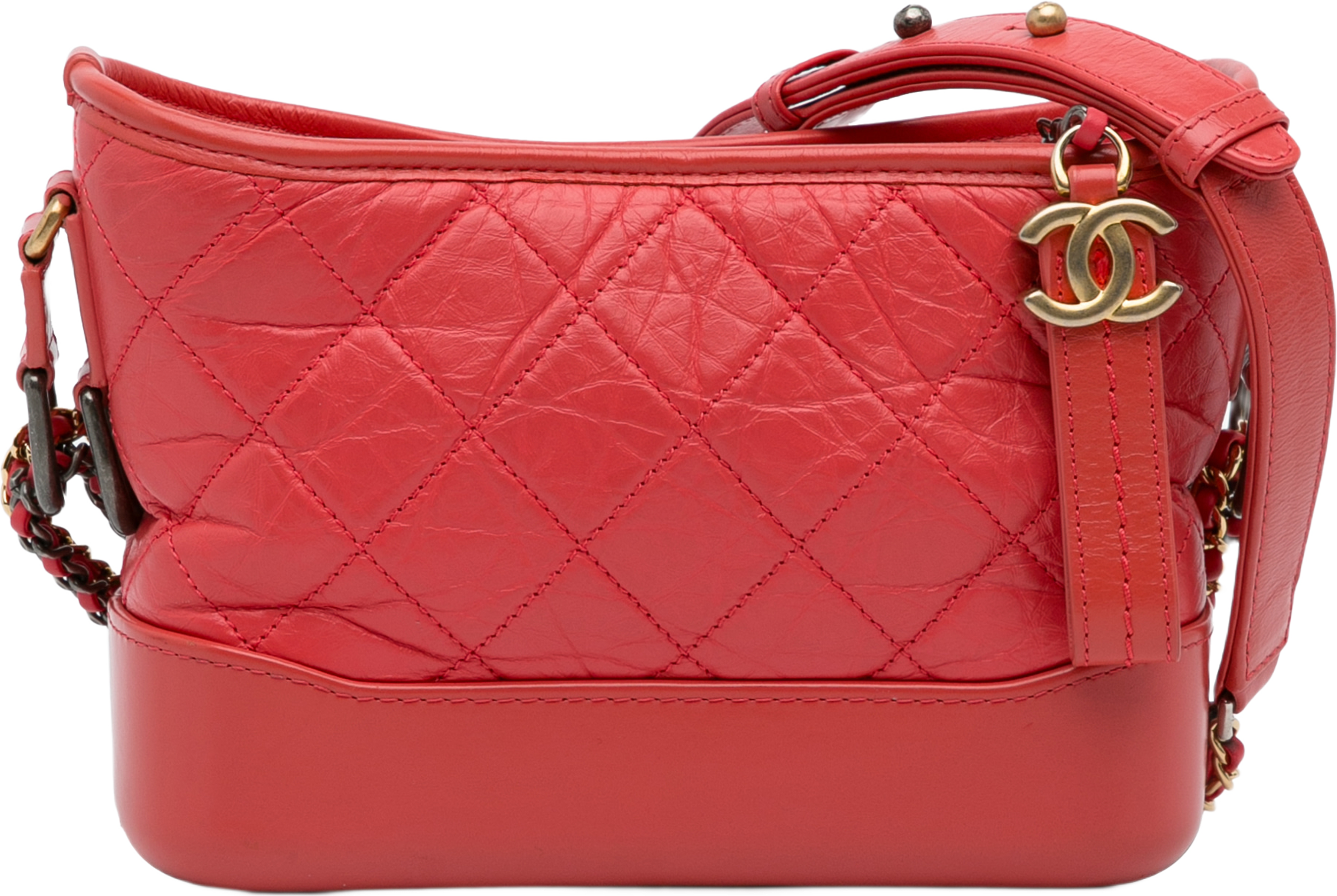 Chanel Small Chevron Lambskin Gabrielle Crossbody