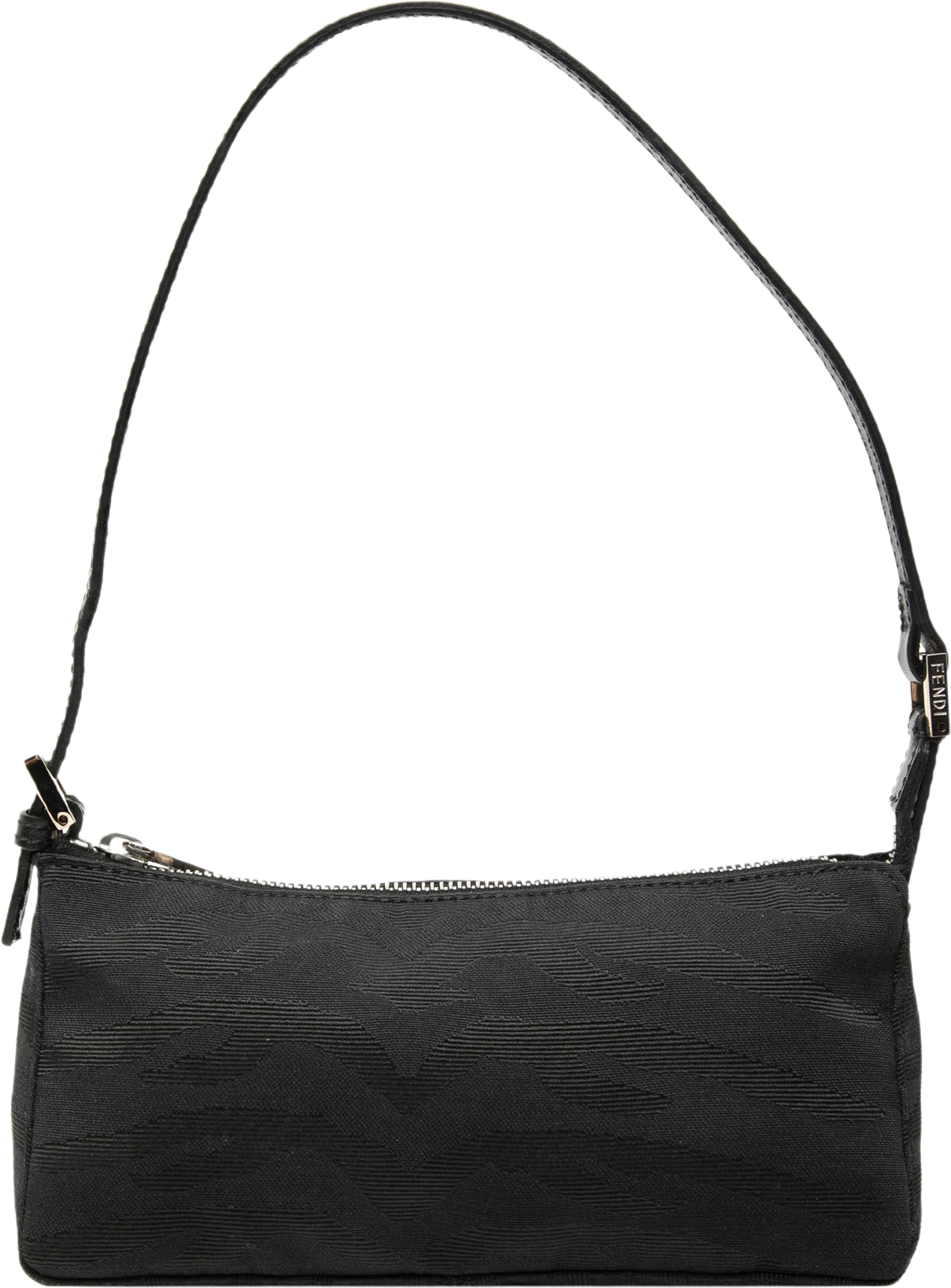 Fendi Zebra Print Canvas Pochette, från Luxclusif, i färgen black. Klicka för att öppna bilden i stort format