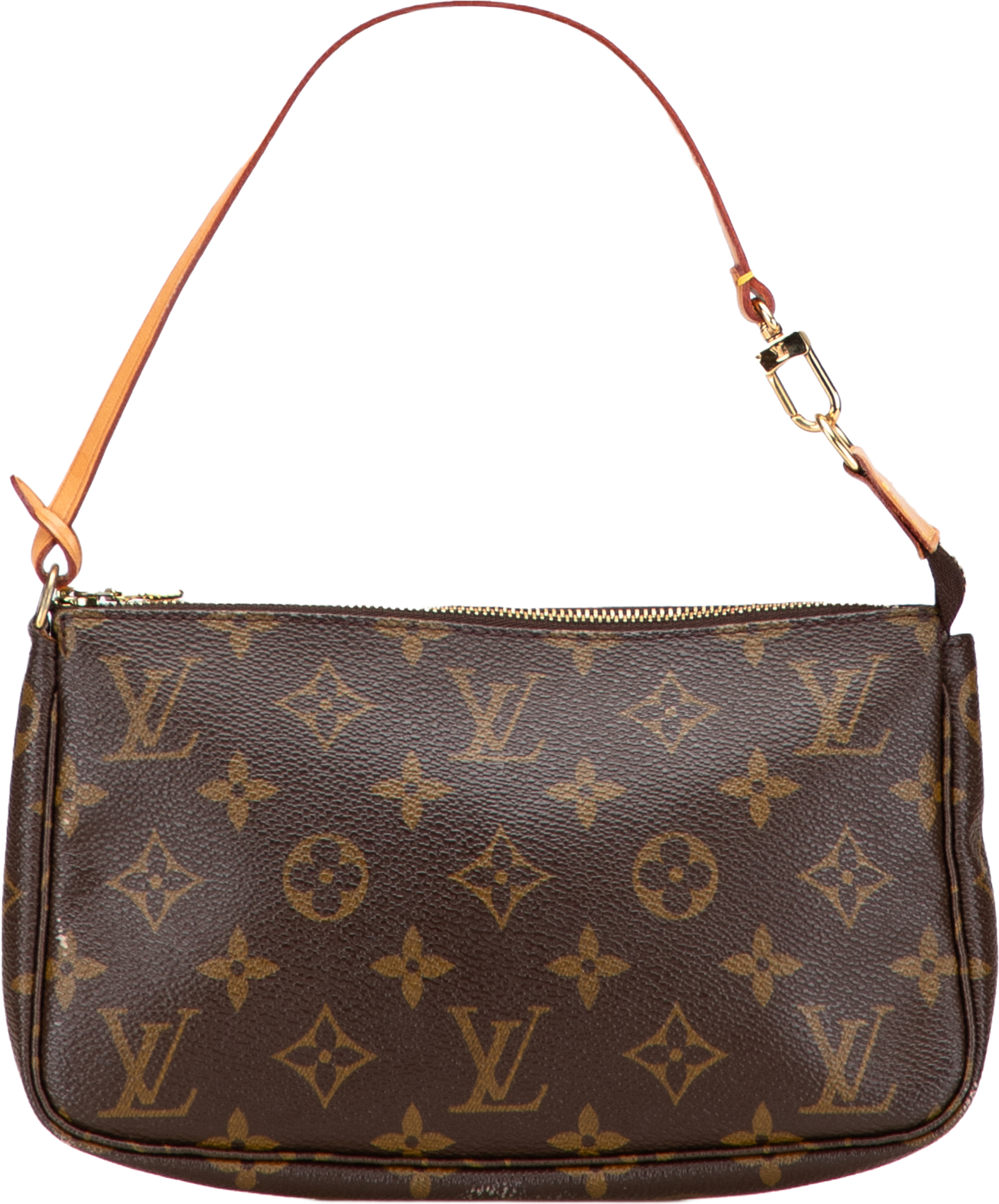 Louis Vuitton Monogram Pochette Accessoires, från Luxclusif, i färgen brown. Klicka för att öppna bilden i stort format
